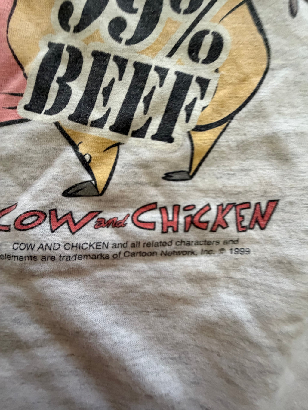 Vintage 90's Cow and Chicken T-Shirt