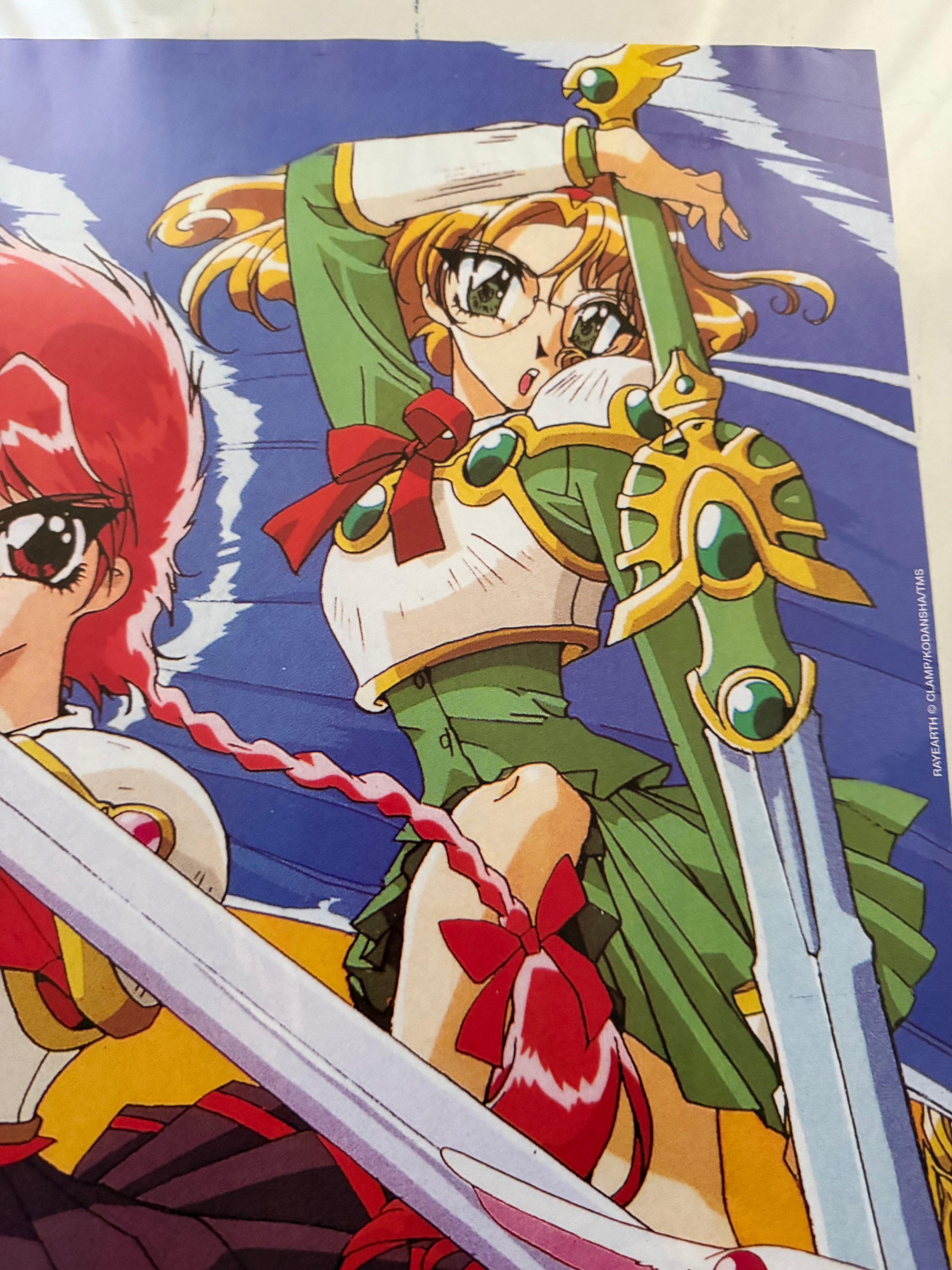 Vintage 90's Magic Knight Rayearth Poster