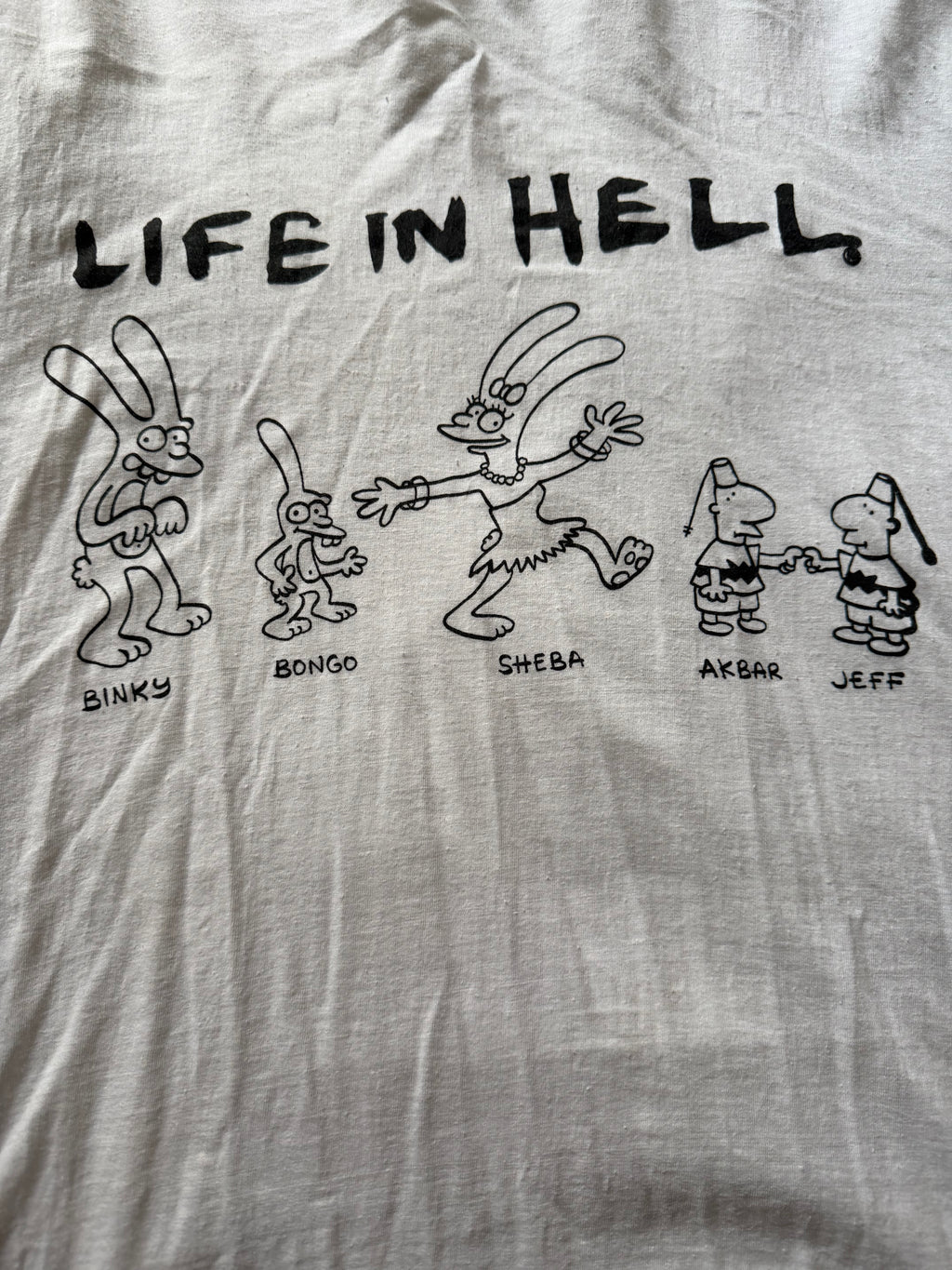 Vintage 80's Life in Hell Matt Groening Comic T-Shirt