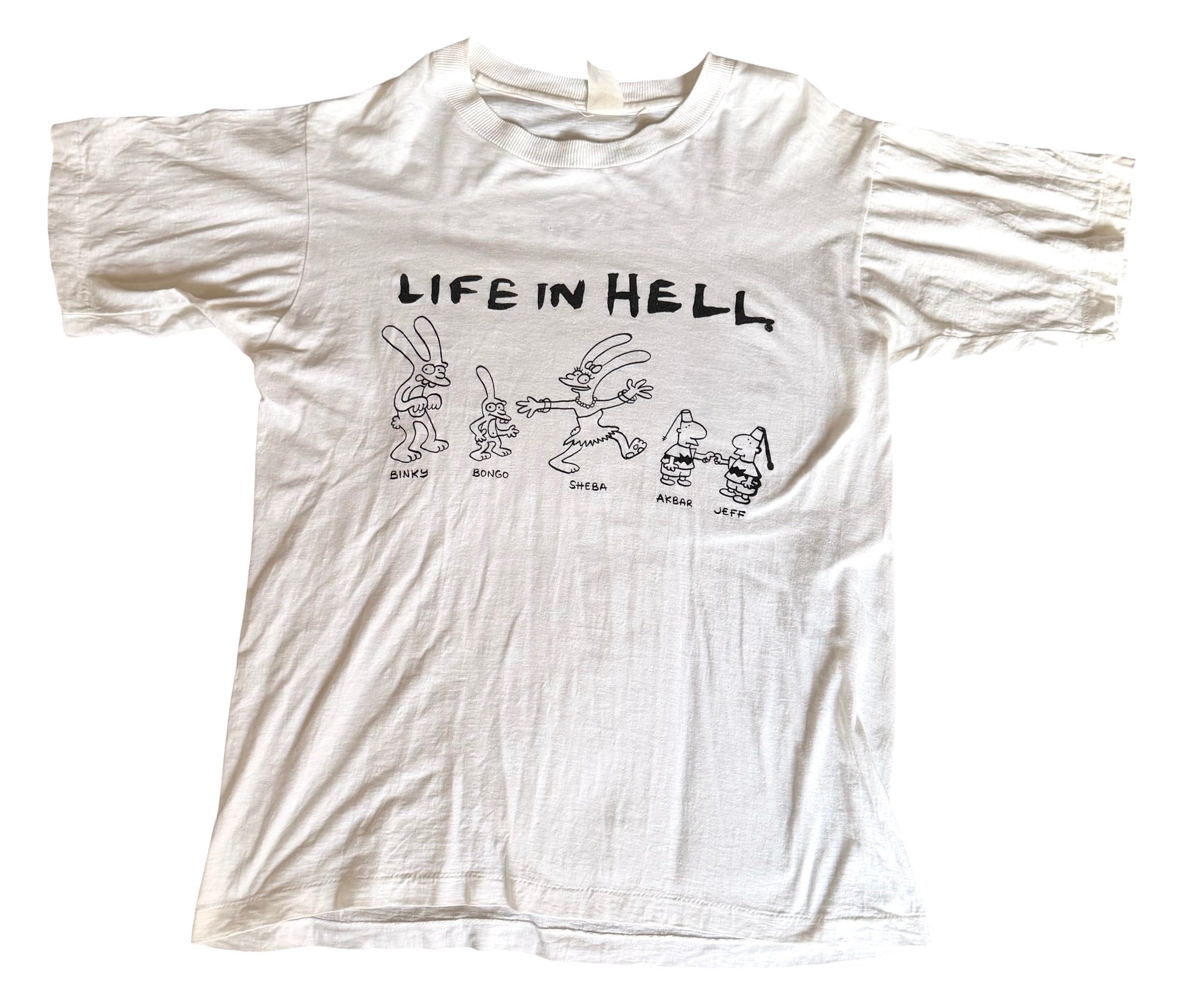 Vintage 80's Life in Hell Matt Groening Comic T-Shirt