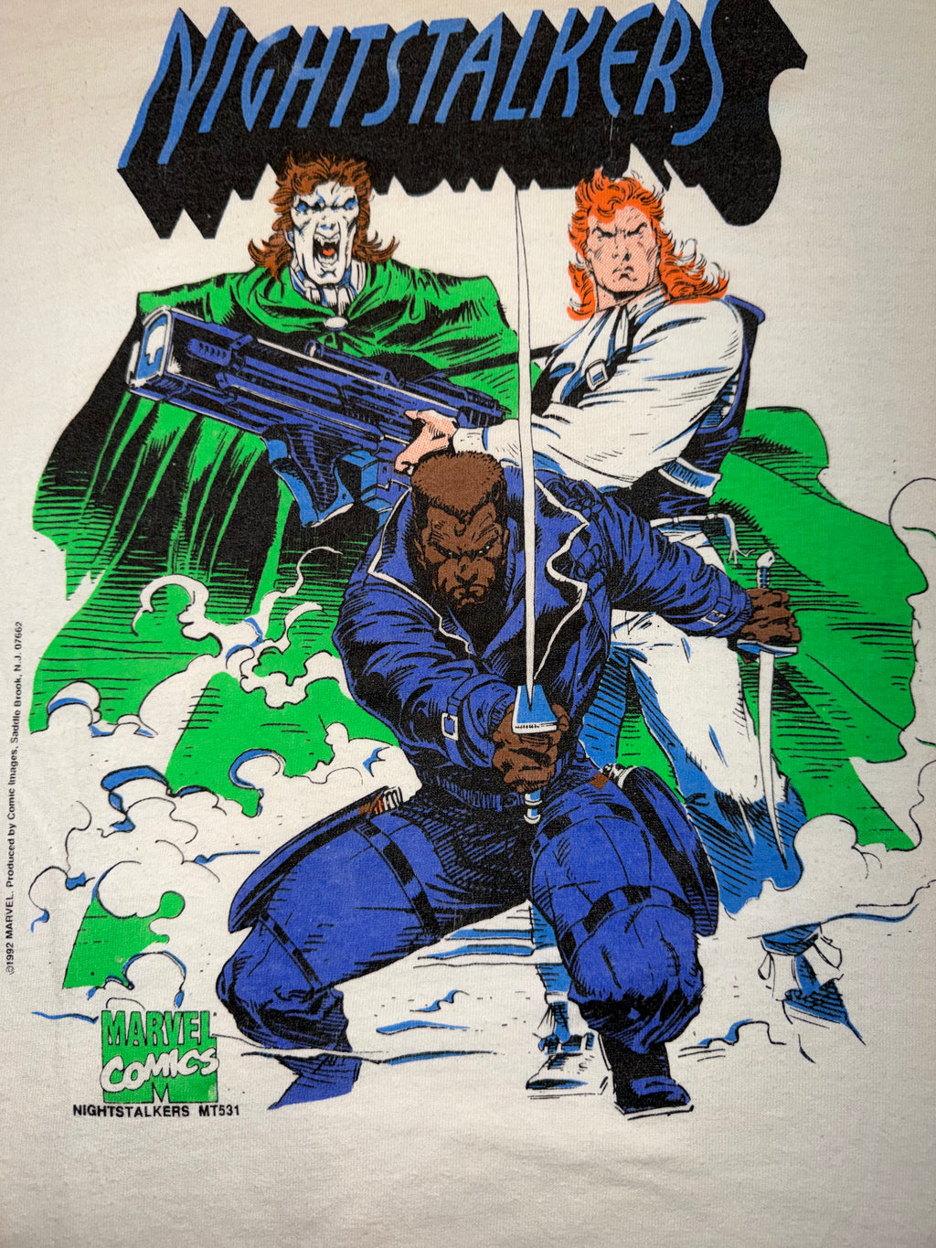 Vintage 90's Nightstalkers Marvel  T-Shirt