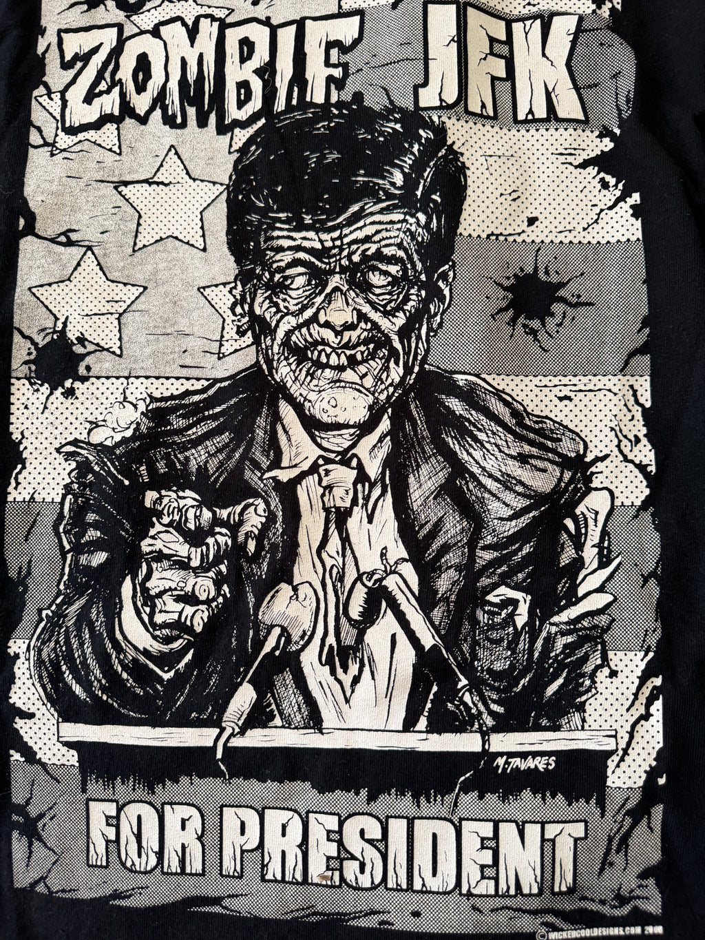 Vintage 2006 Zombie JFK T-Shirt