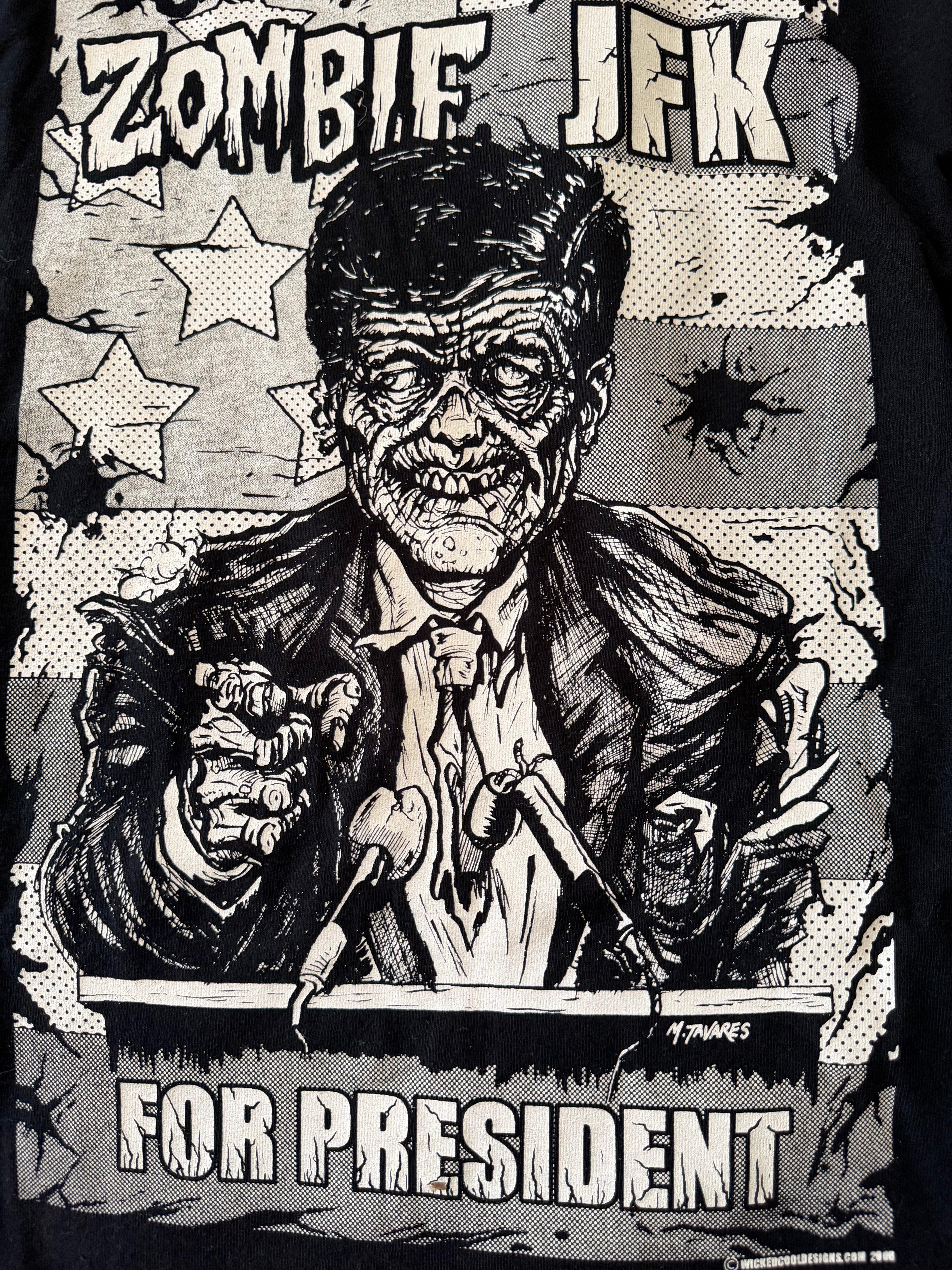 Vintage 2006 Zombie JFK T-Shirt