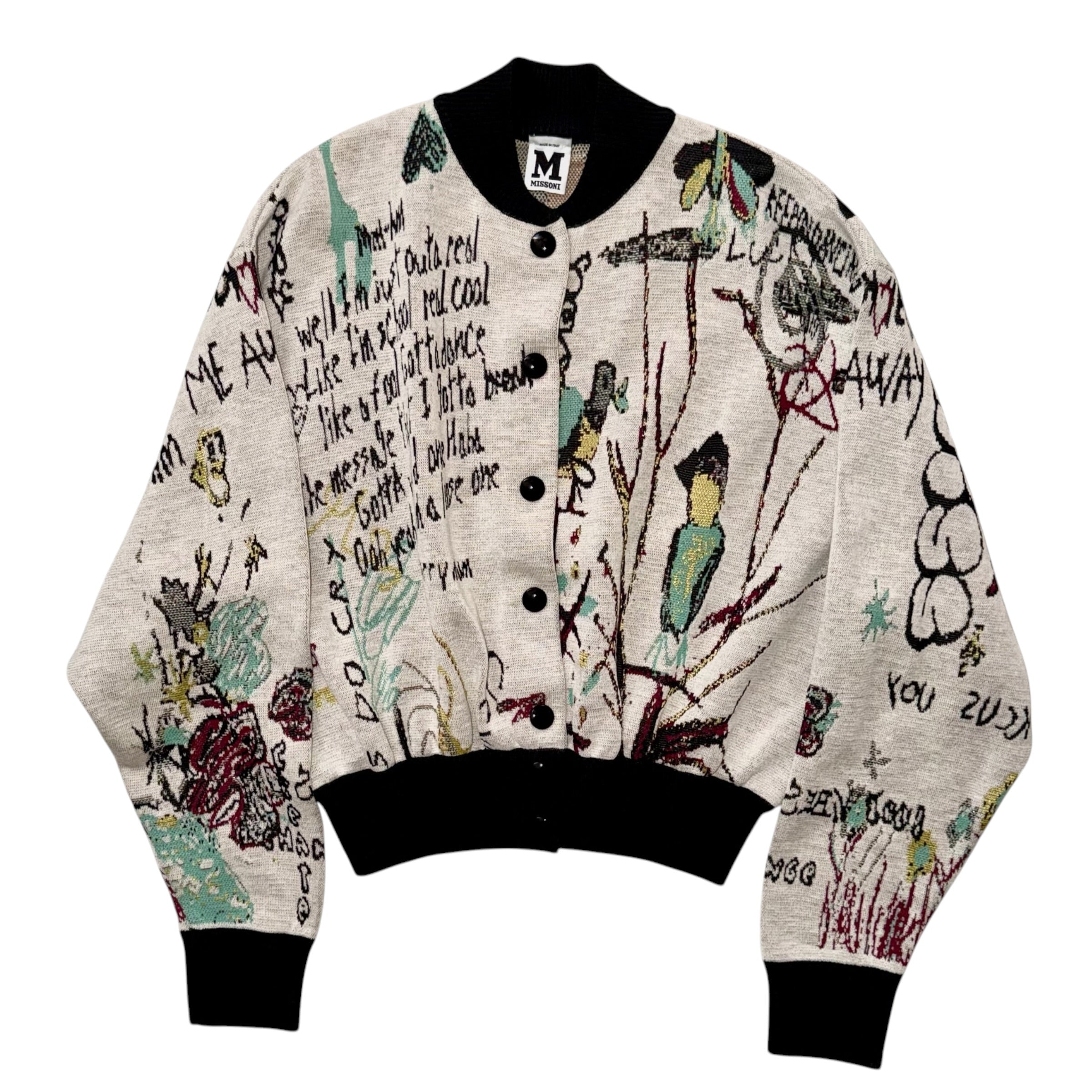 MISSONI GRAFFITI CROPPED JACKET