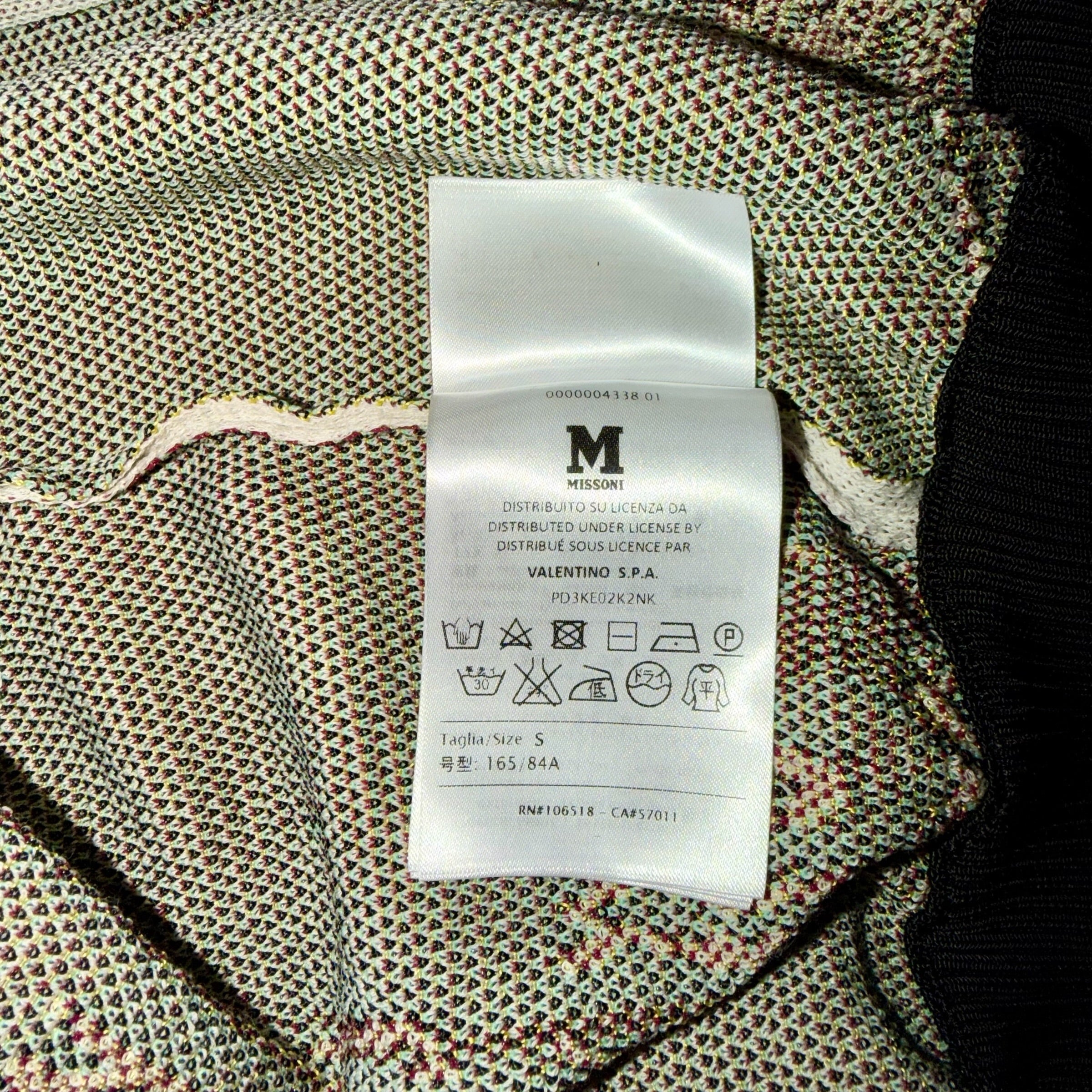 MISSONI GRAFFITI CROPPED JACKET