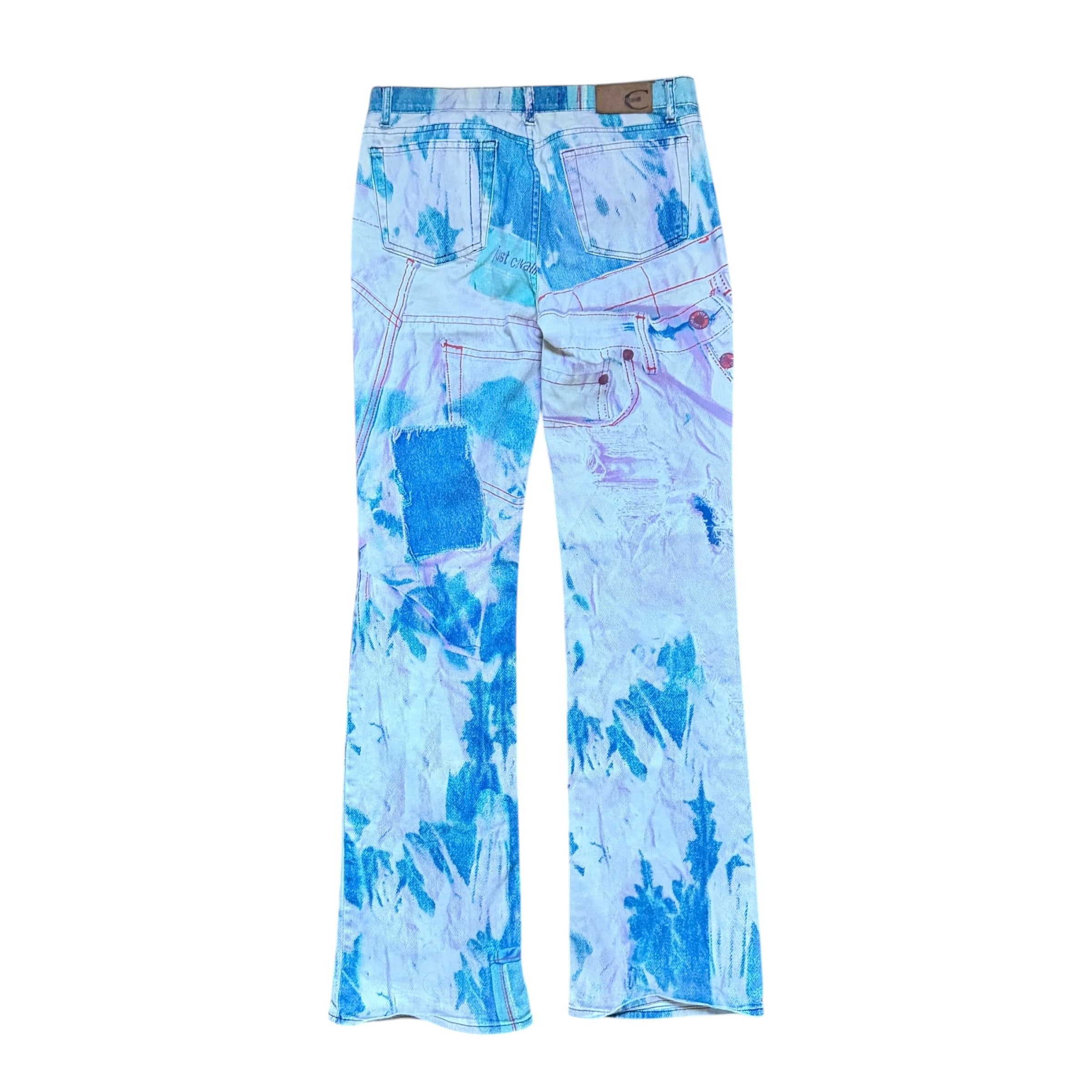 JUST CAVALLI X ROBERTO CAVALLI 2001 DENIM PRINT JEANS