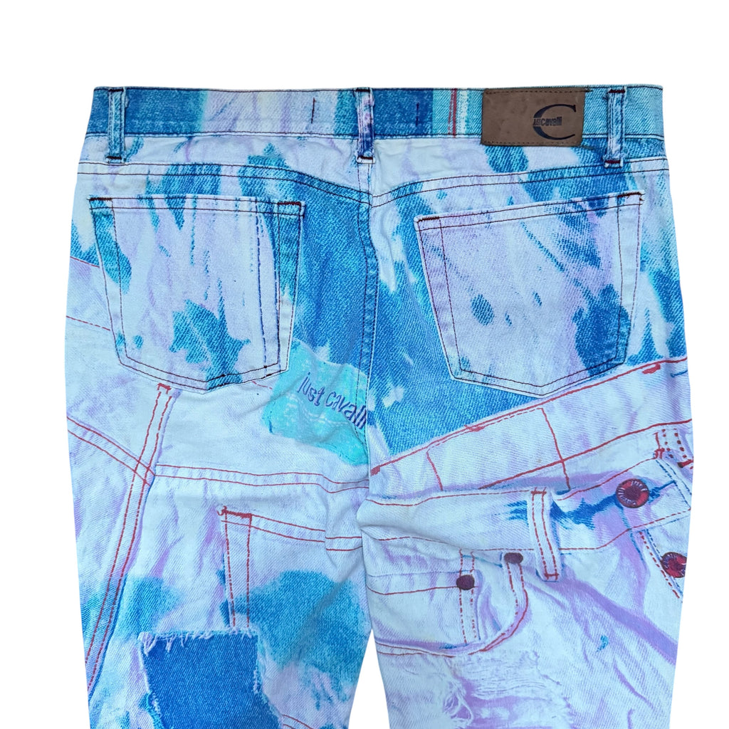 JUST CAVALLI X ROBERTO CAVALLI 2001 DENIM PRINT JEANS
