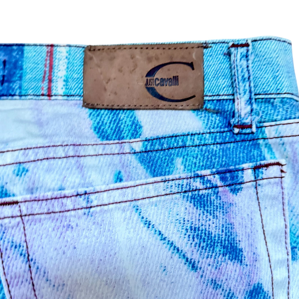 JUST CAVALLI X ROBERTO CAVALLI 2001 DENIM PRINT JEANS