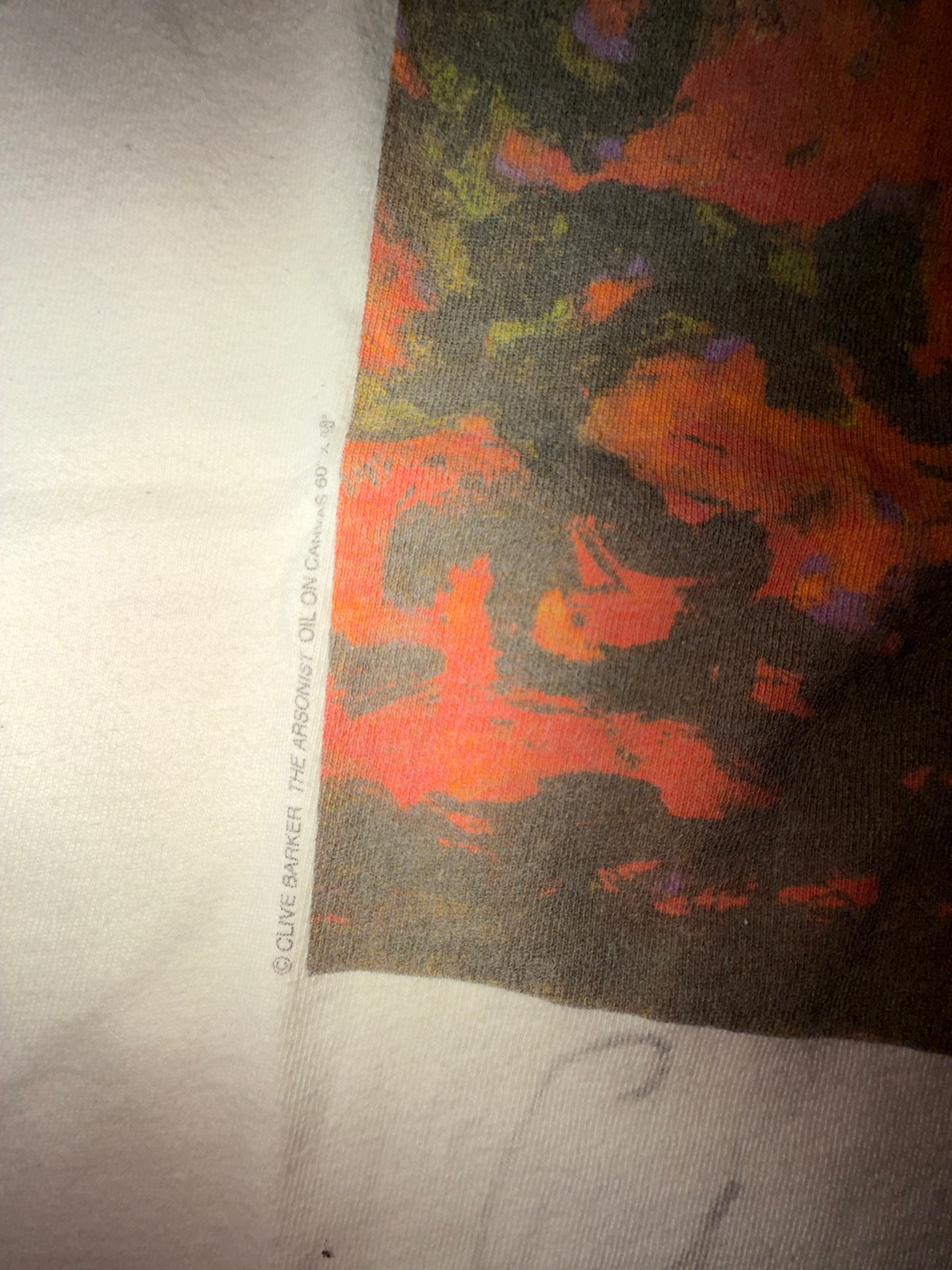 Vintage Clive Barker The Arsonist (Signed) 90's T-Shirt