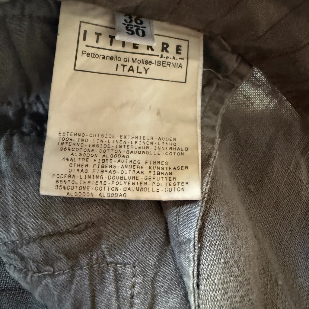DOLCE & GABBANA VINTAGE 2004 LINEN CARGO PANTS