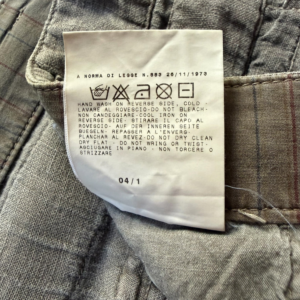 DOLCE & GABBANA VINTAGE 2004 LINEN CARGO PANTS