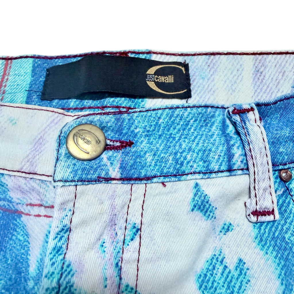 JUST CAVALLI X ROBERTO CAVALLI 2001 DENIM PRINT JEANS