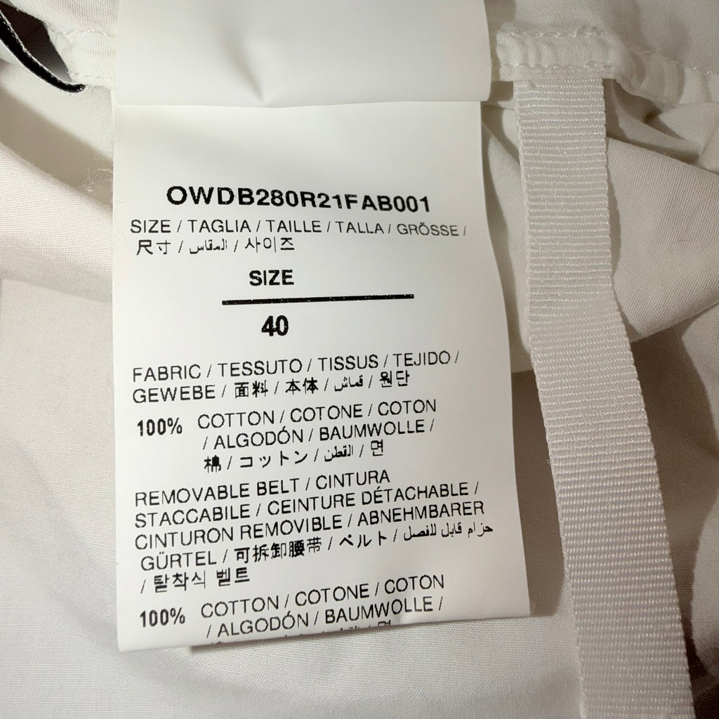 OFF-WHITE 2021 PLISSE SHIRT DRESS