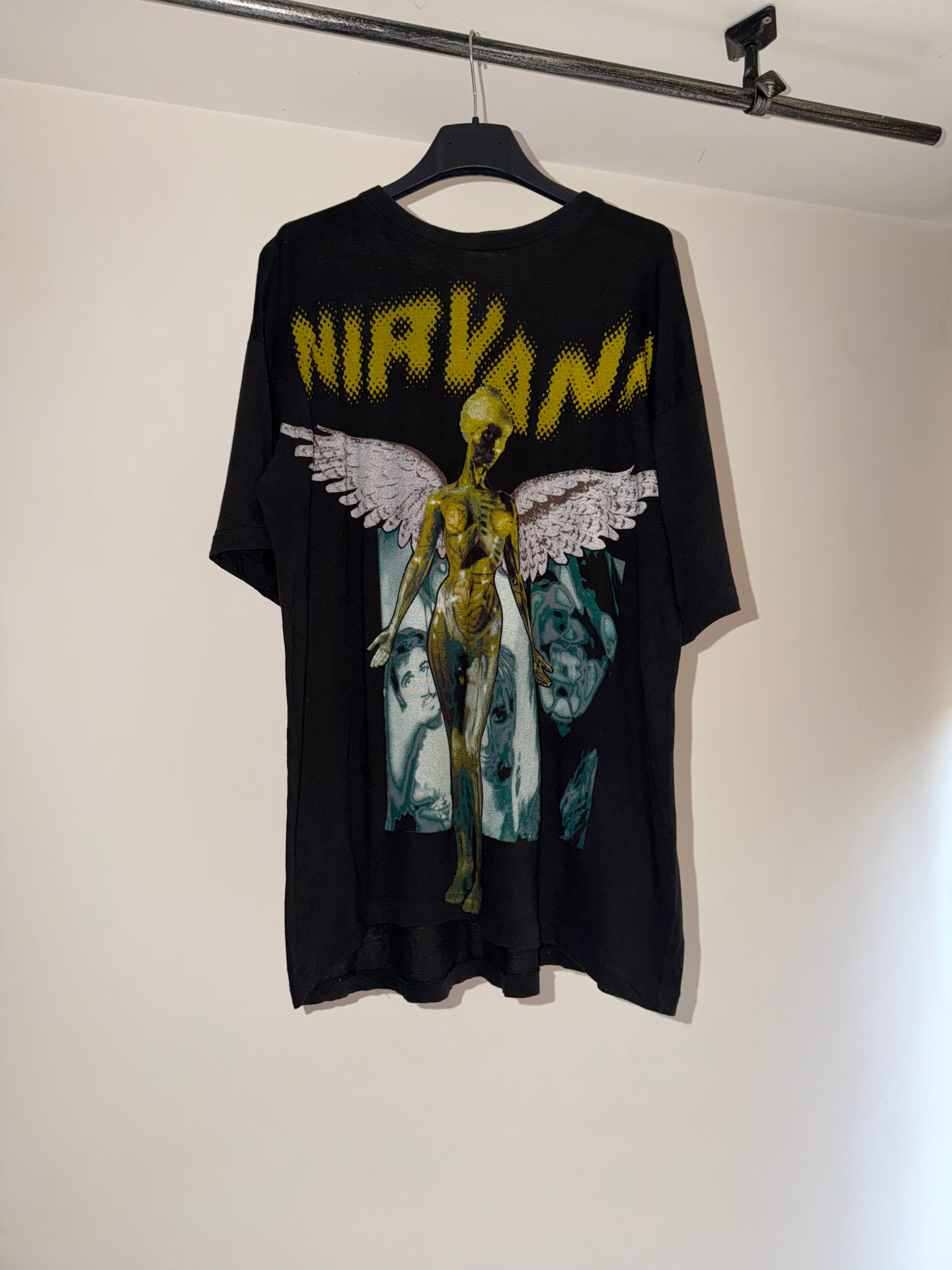Vintage Nirvana 1994 Italian In Utero Tour T-Shirt