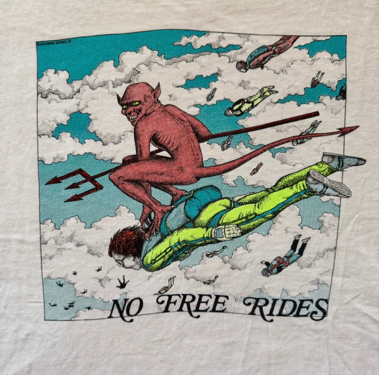 Vintage No Free Rides 80's T-Shirt