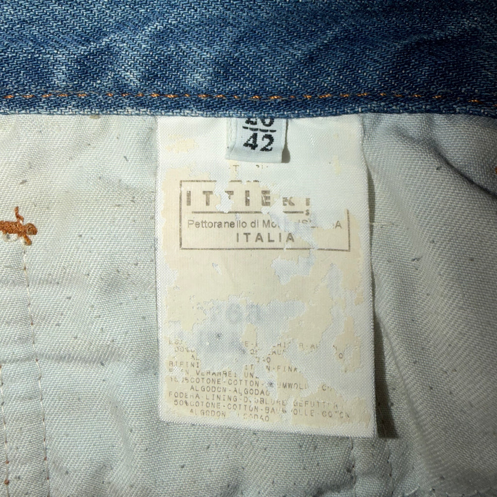 DOLCE & GABBANA VINTAGE PYTHON DENIM SHORTS