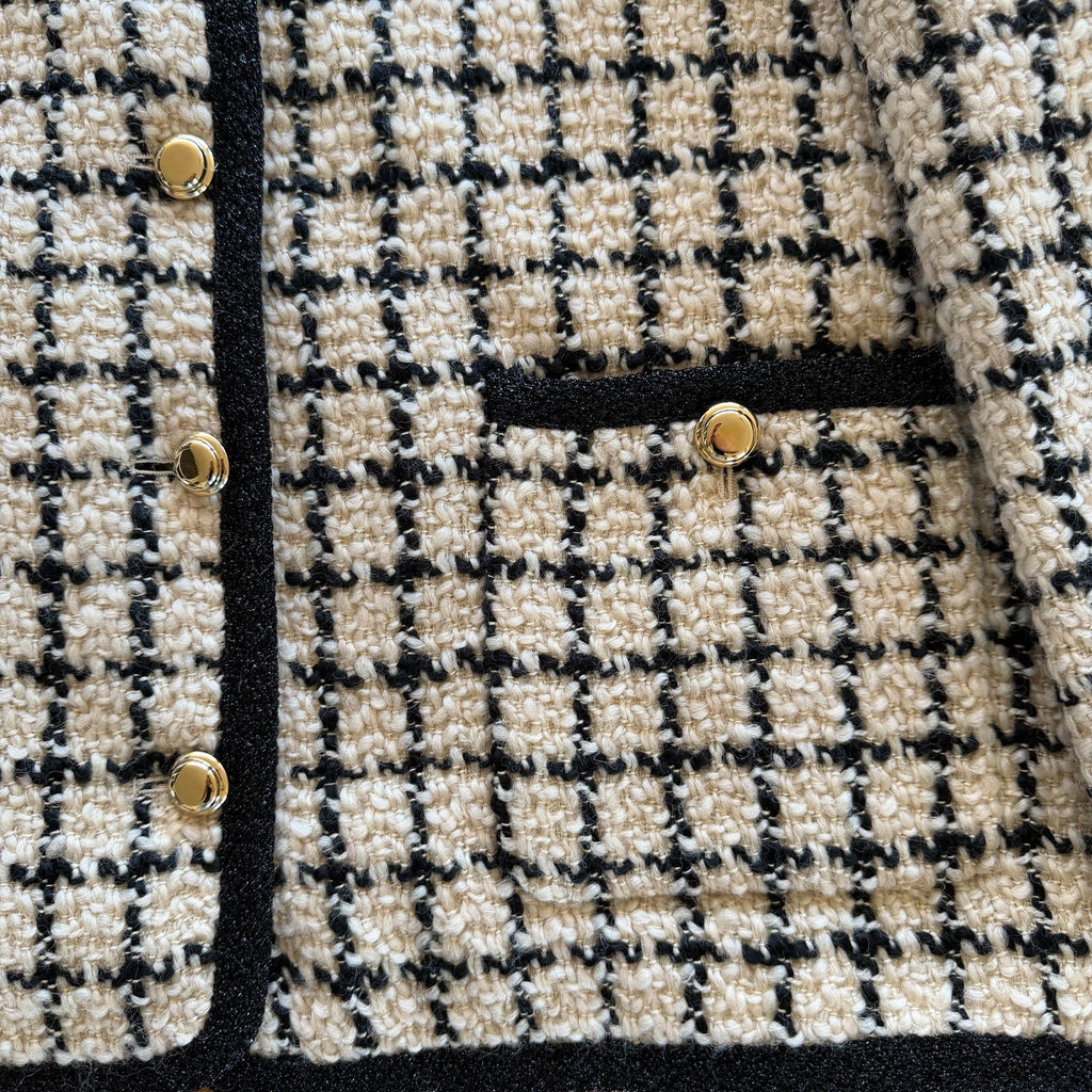 Miu Miu 2023 Logo-Embroidered Boucle' Wool Jacket