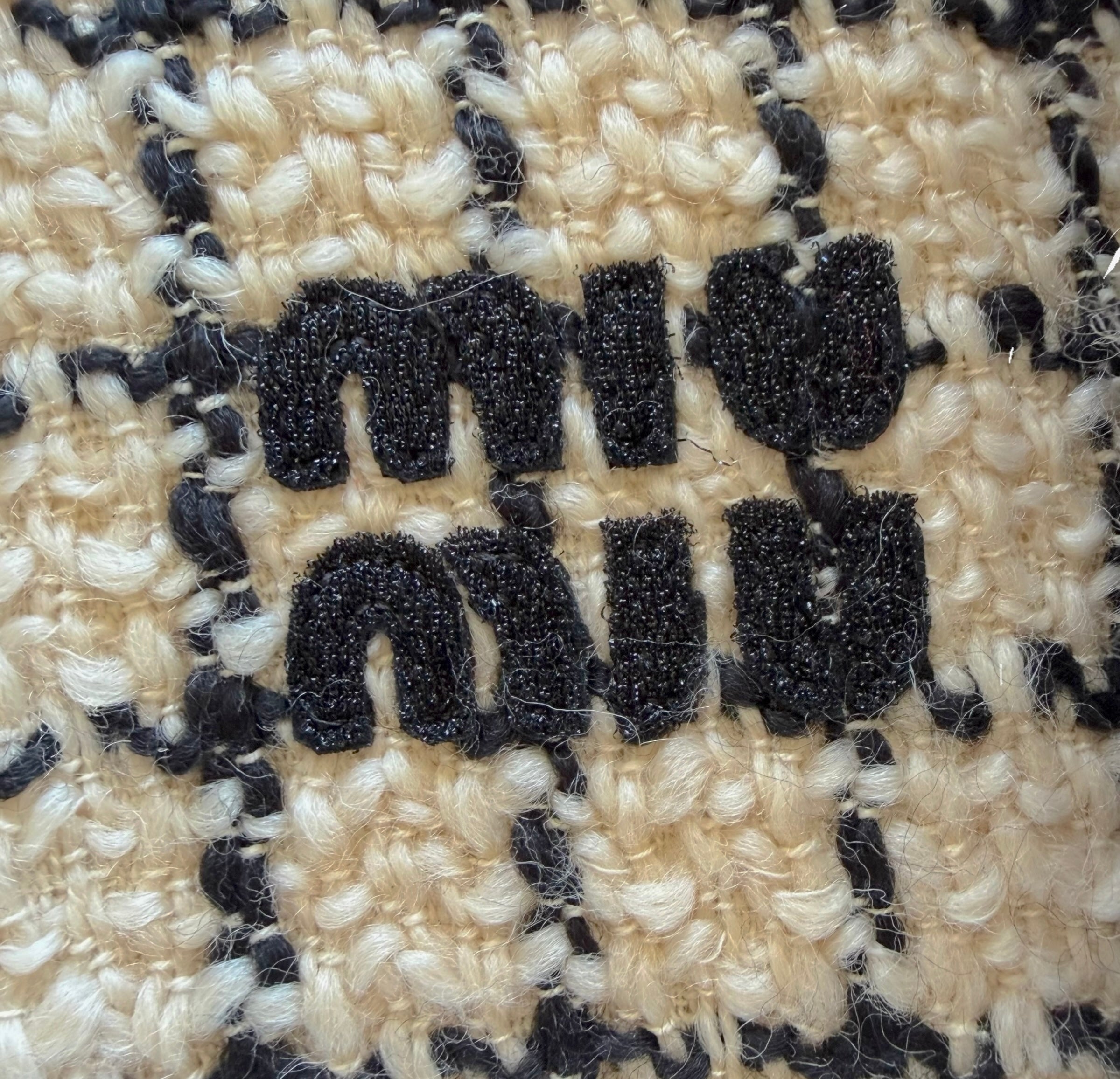 Miu Miu 2023 Logo-Embroidered Boucle' Wool Jacket