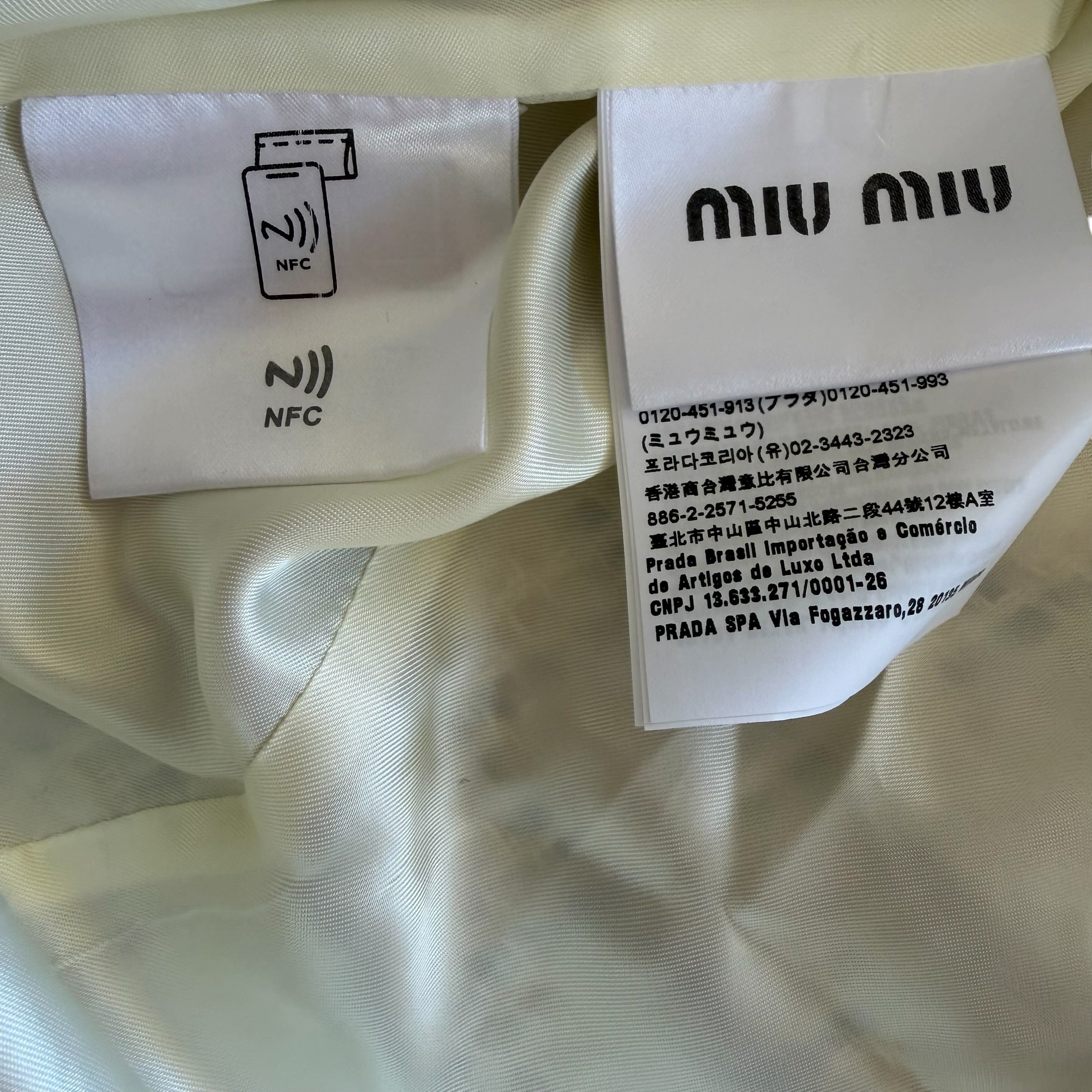 Miu Miu 2023 Logo-Embroidered Boucle' Wool Jacket