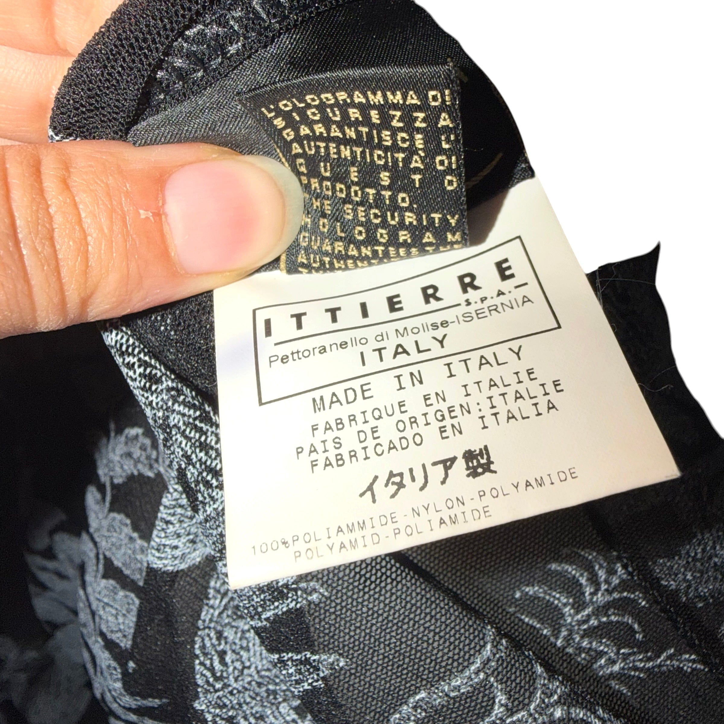 Just Cavalli X Roberto Cavalli Vintage Mesh Tattoo Print Long Sleeve Top