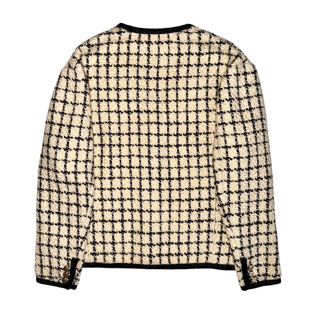 Miu Miu 2023 Logo-Embroidered Boucle' Wool Jacket