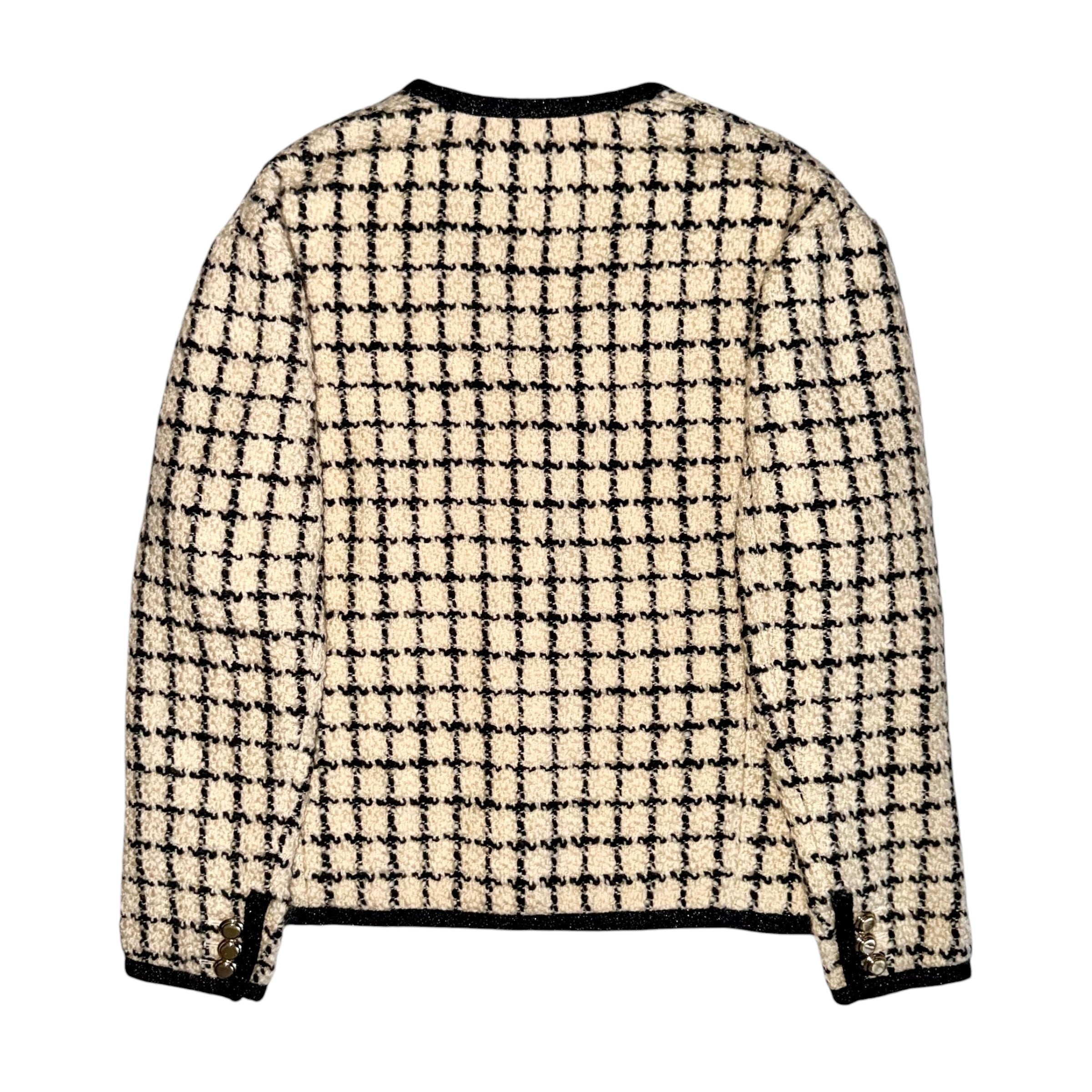 Miu Miu 2023 Logo-Embroidered Boucle' Wool Jacket