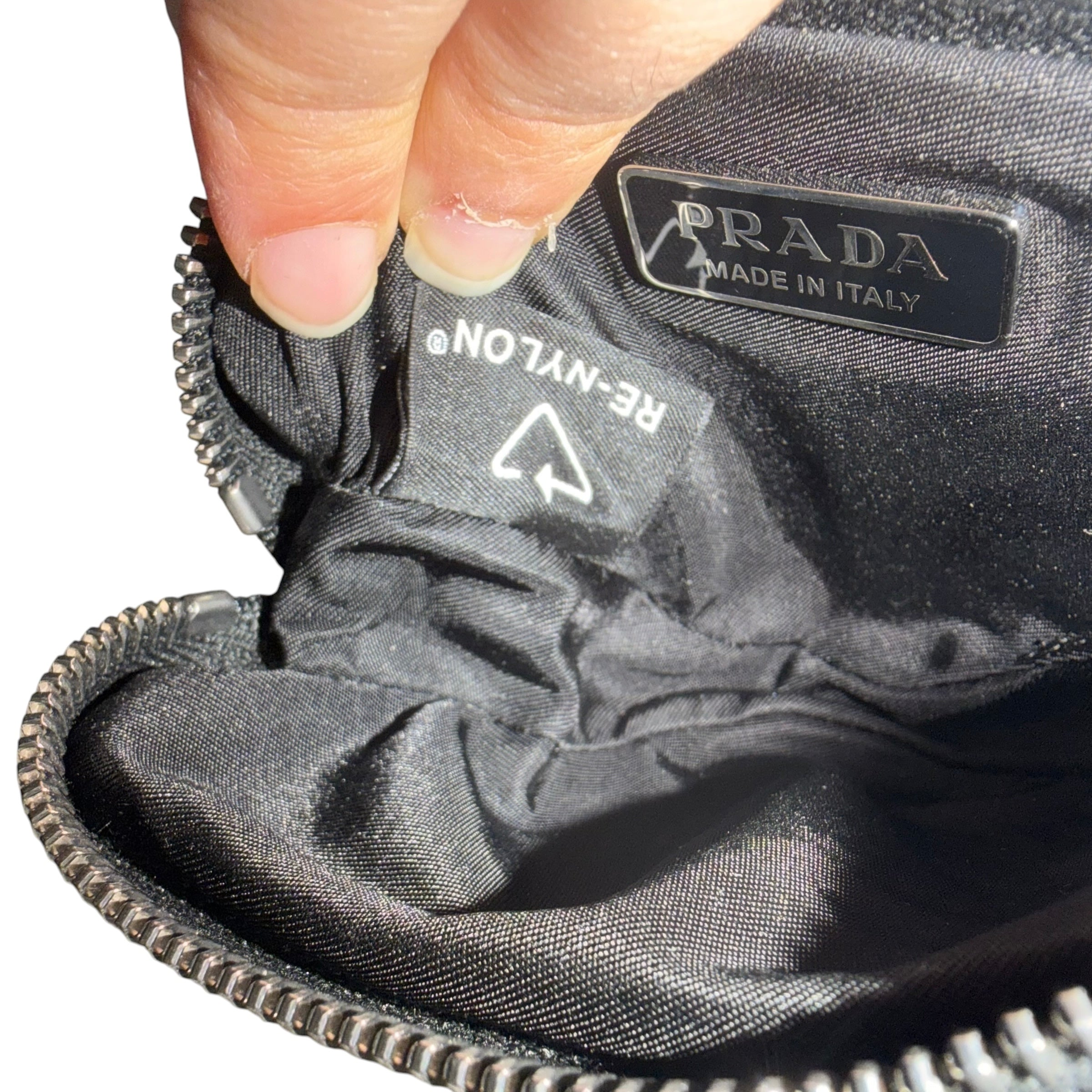 Prada Re-Nylon Triangle Pouch Belt Bag  (Like New with Box)