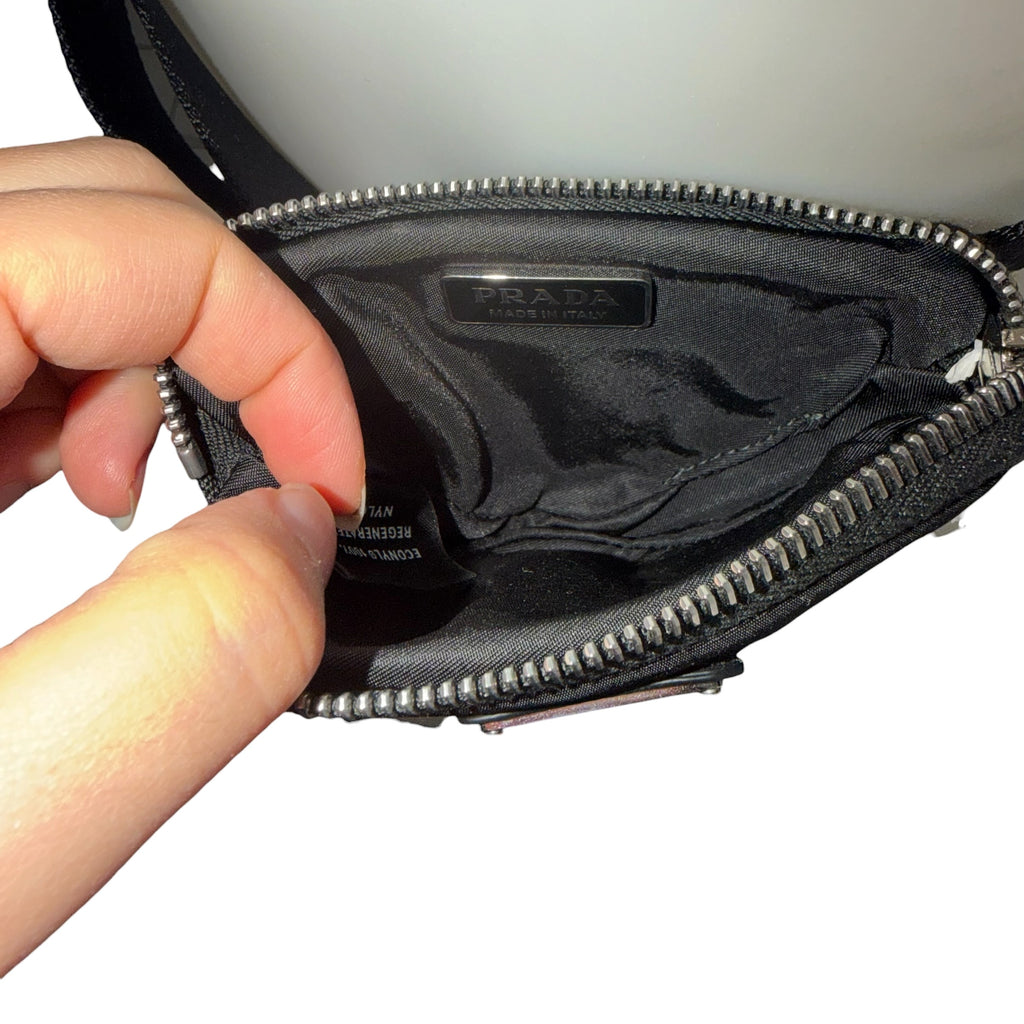Prada Re-Nylon Triangle Pouch Belt Bag  (Like New with Box)