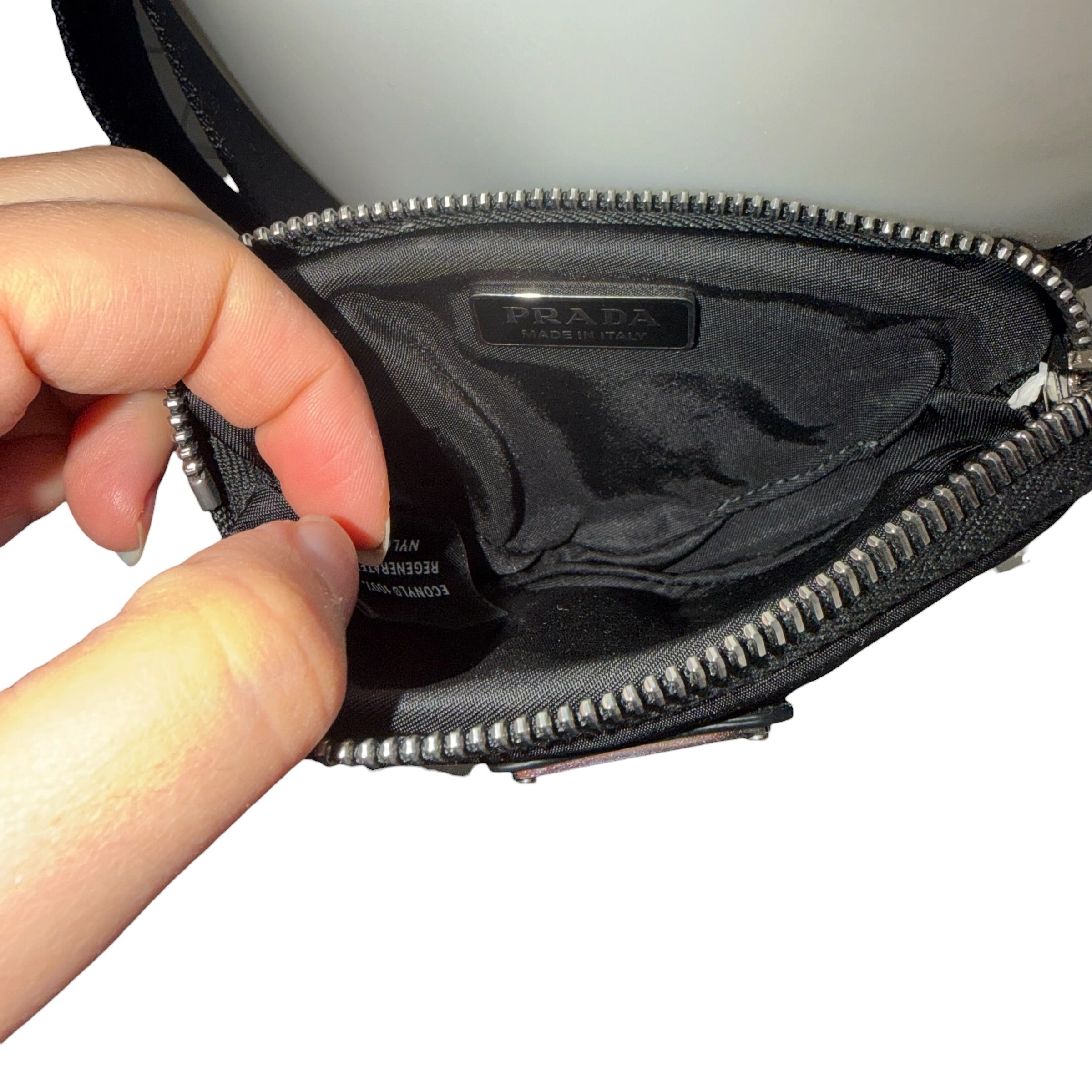 Prada Re-Nylon Triangle Pouch Belt Bag  (Like New with Box)
