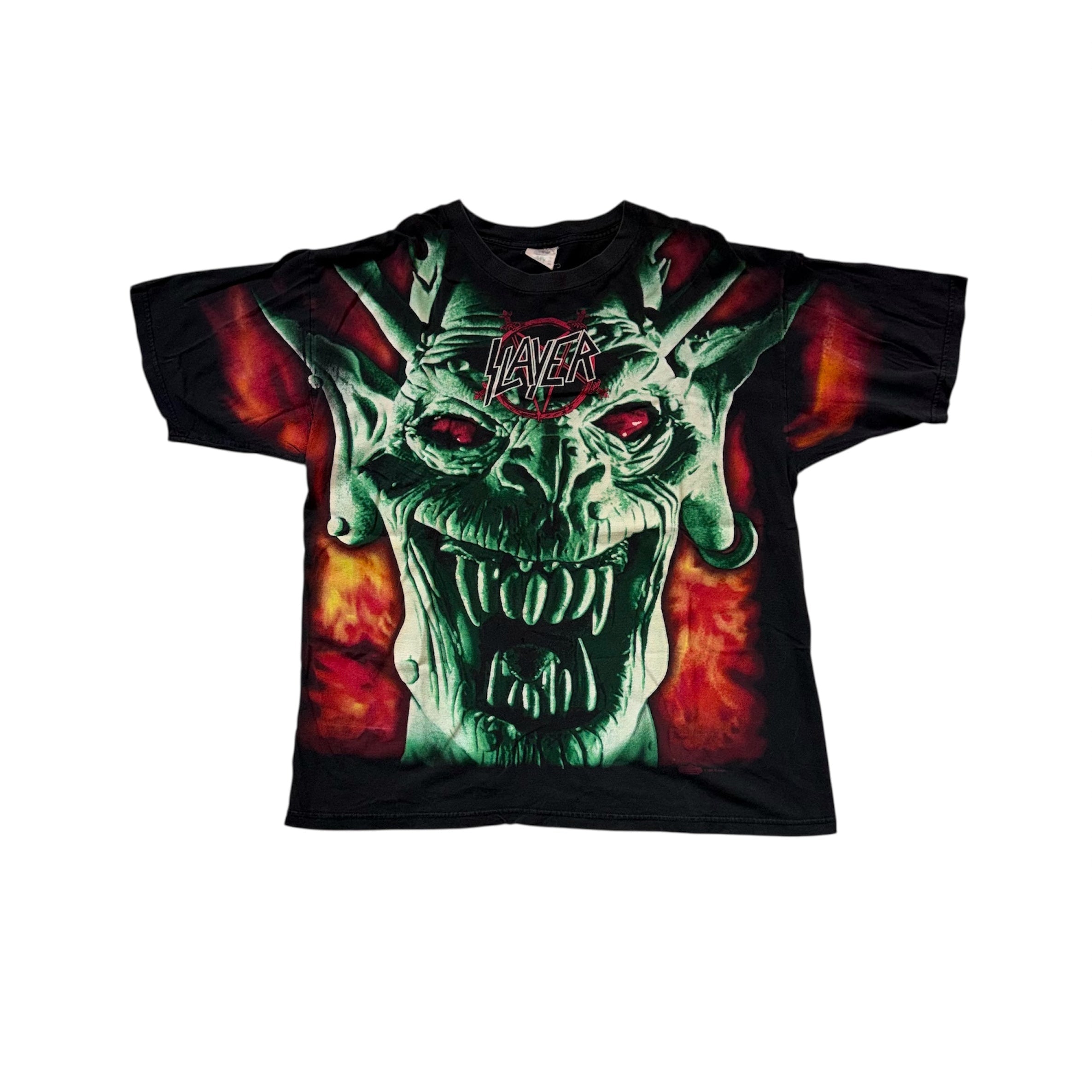 Vintage 90's Slayer All Over Print T-Shirt