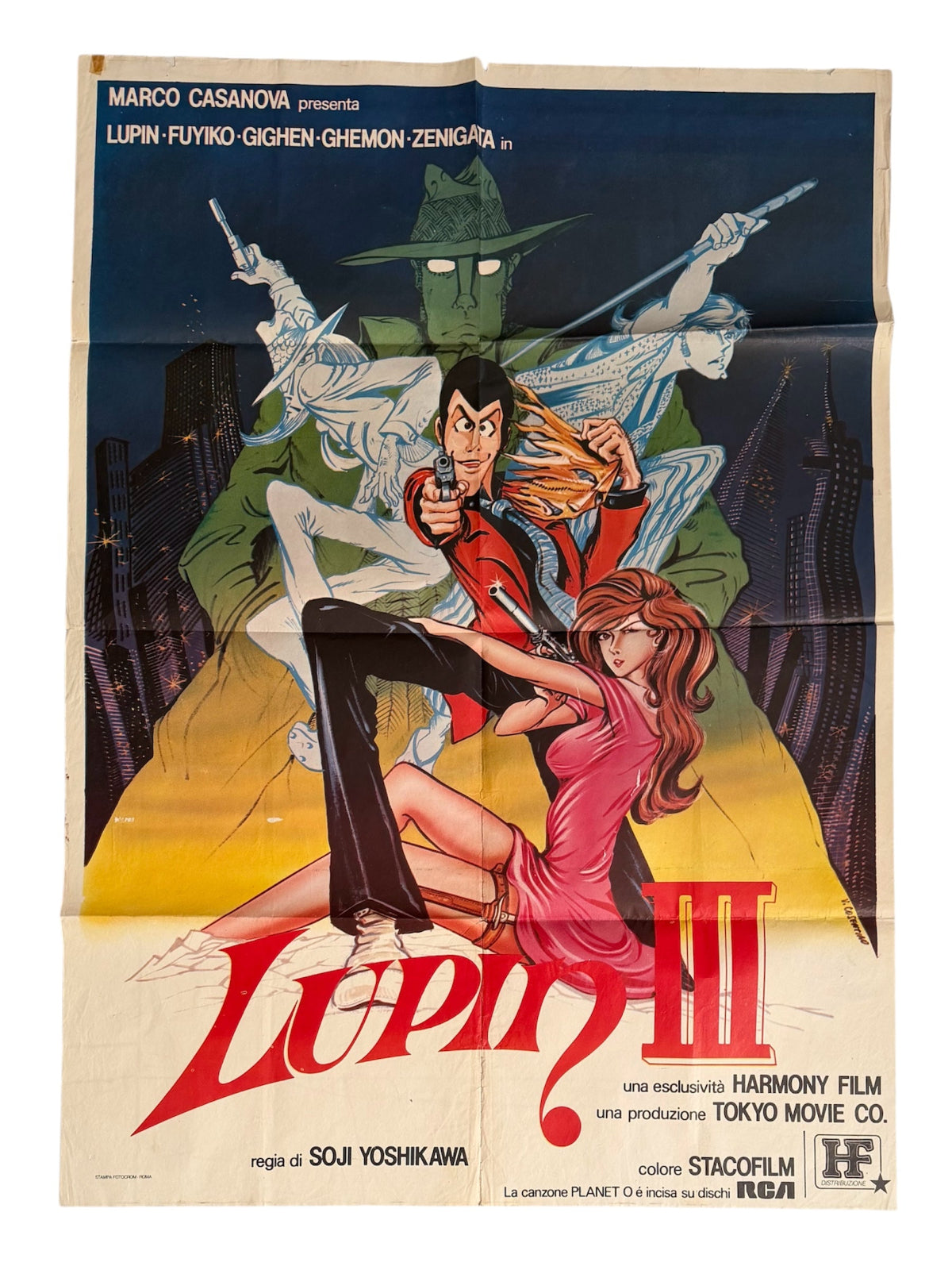 Vintage 1979 Lupin III Poster
