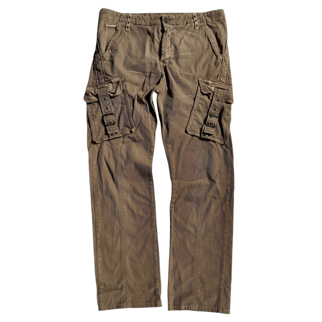JUST CAVALLI X ROBERTO CAVALLI 2006 VELVET CARGO PANTS