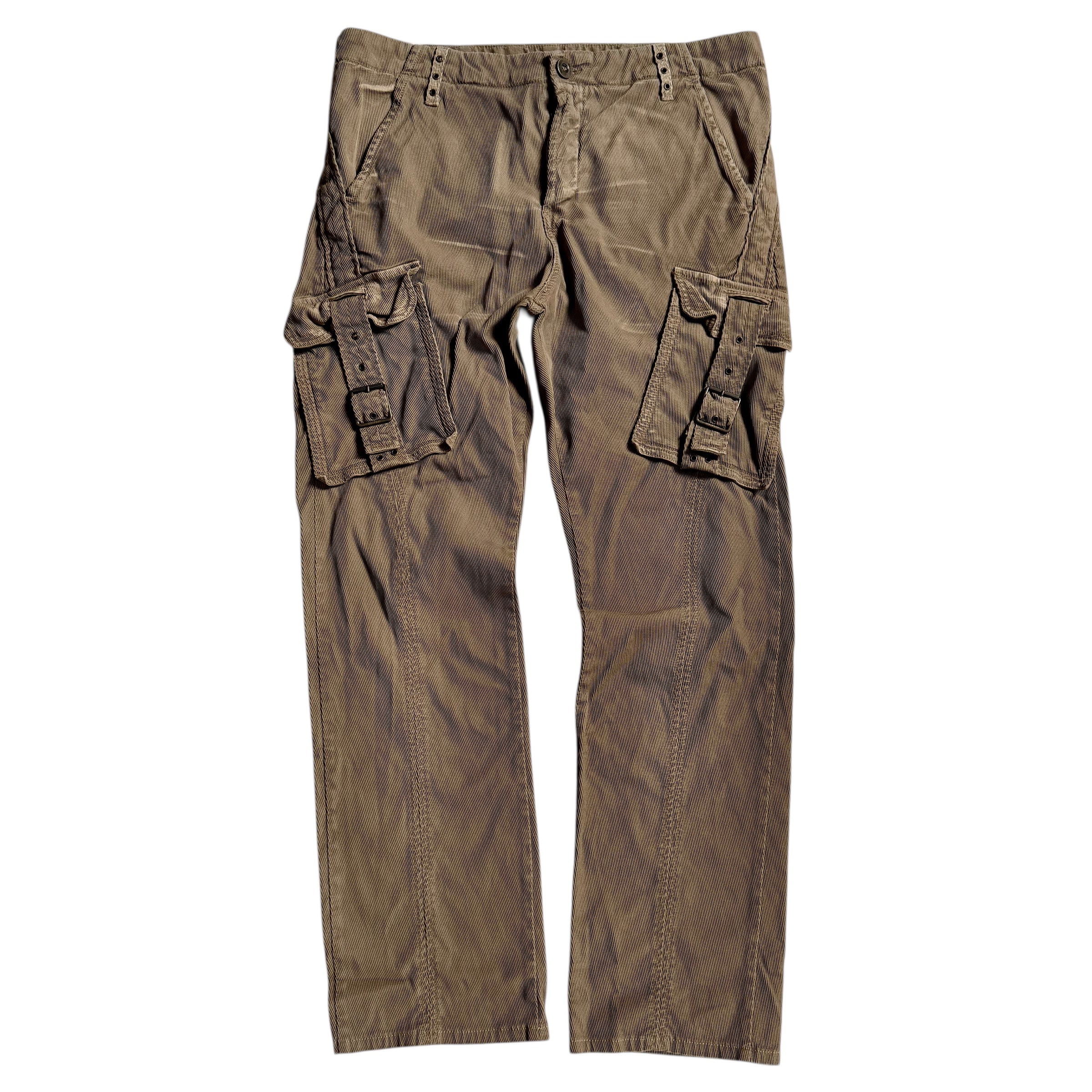JUST CAVALLI X ROBERTO CAVALLI 2006 VELVET CARGO PANTS