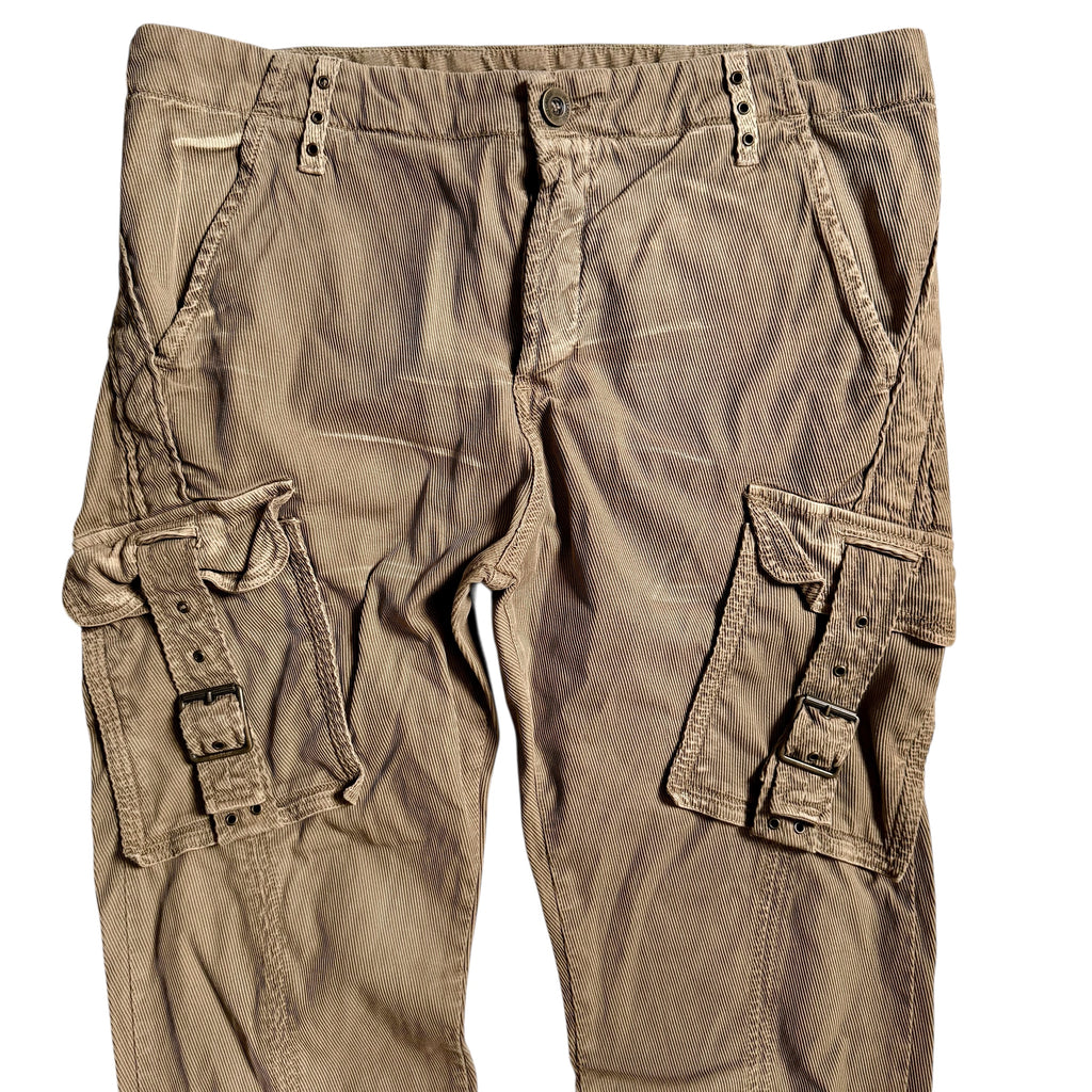 JUST CAVALLI X ROBERTO CAVALLI 2006 VELVET CARGO PANTS
