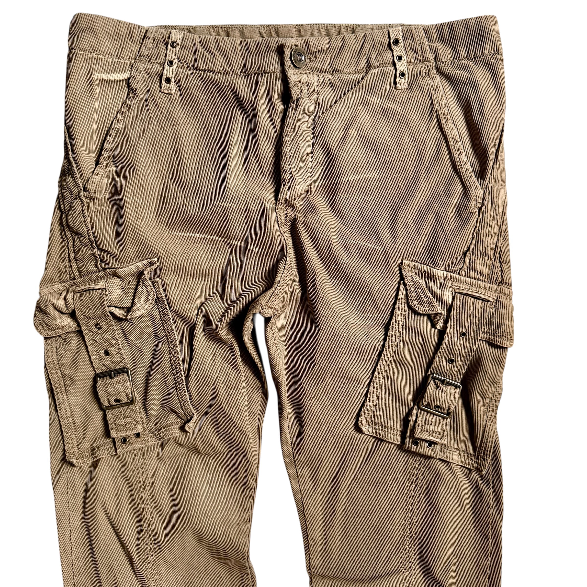 JUST CAVALLI X ROBERTO CAVALLI 2006 VELVET CARGO PANTS