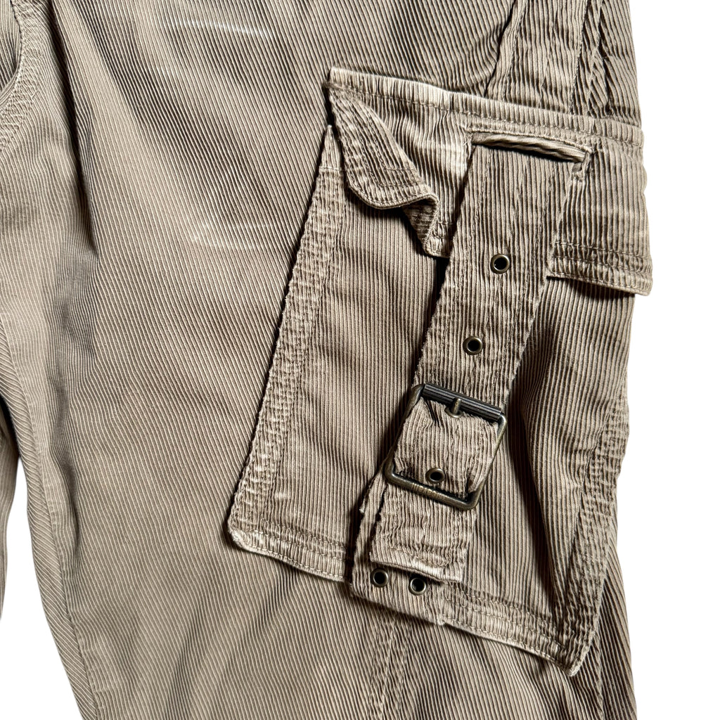 JUST CAVALLI X ROBERTO CAVALLI 2006 VELVET CARGO PANTS
