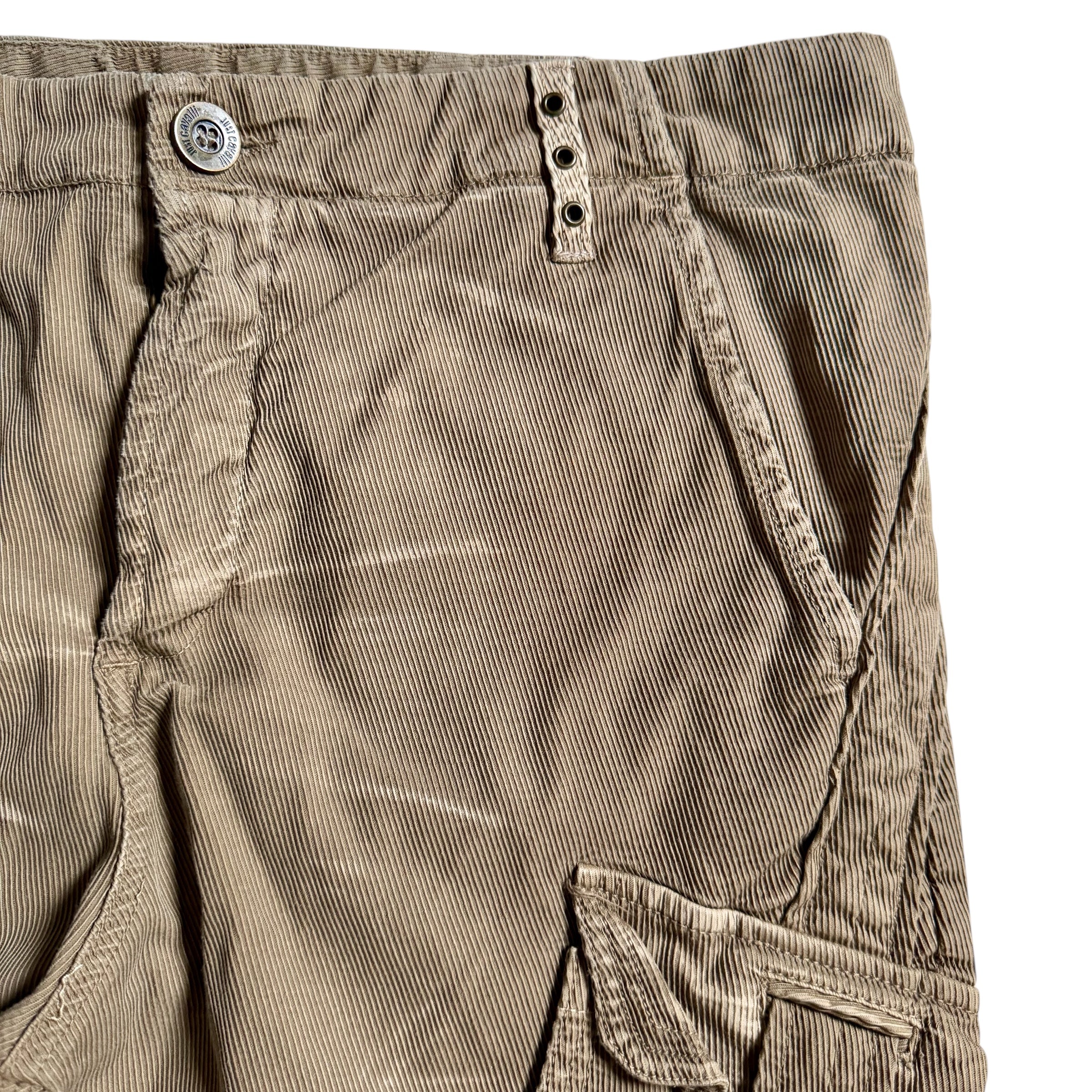 JUST CAVALLI X ROBERTO CAVALLI 2006 VELVET CARGO PANTS