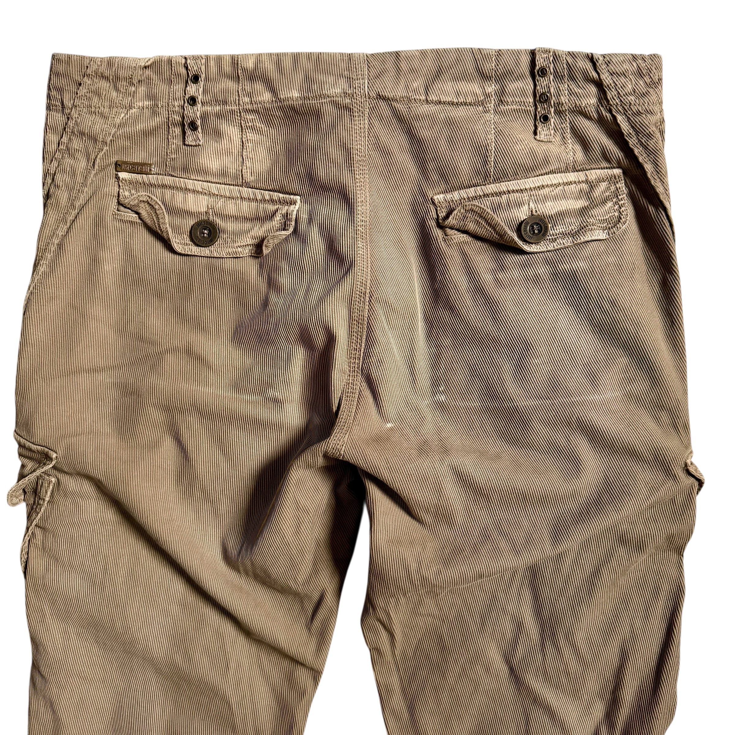 JUST CAVALLI X ROBERTO CAVALLI 2006 VELVET CARGO PANTS
