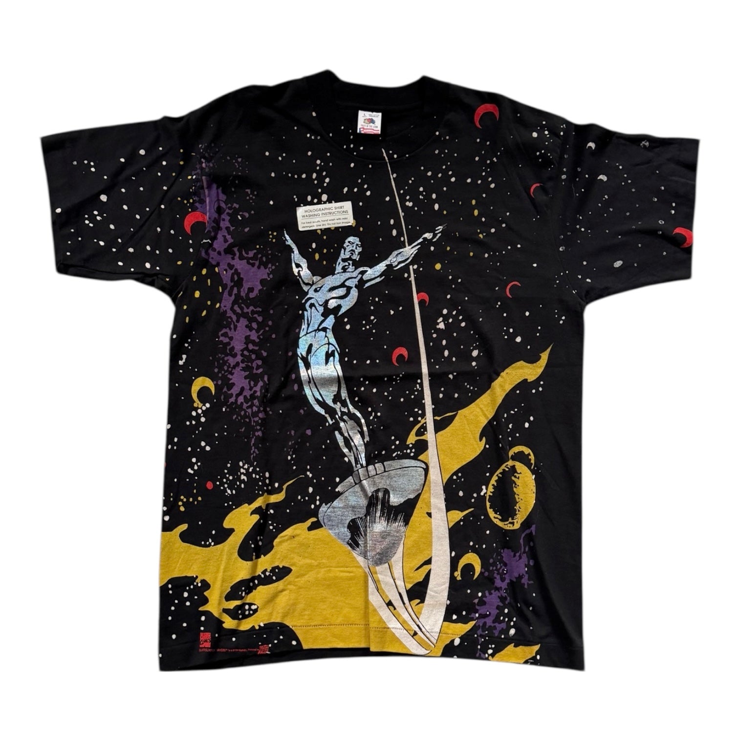 Vintage 90's Silver Surfer Mega Print T-shirt