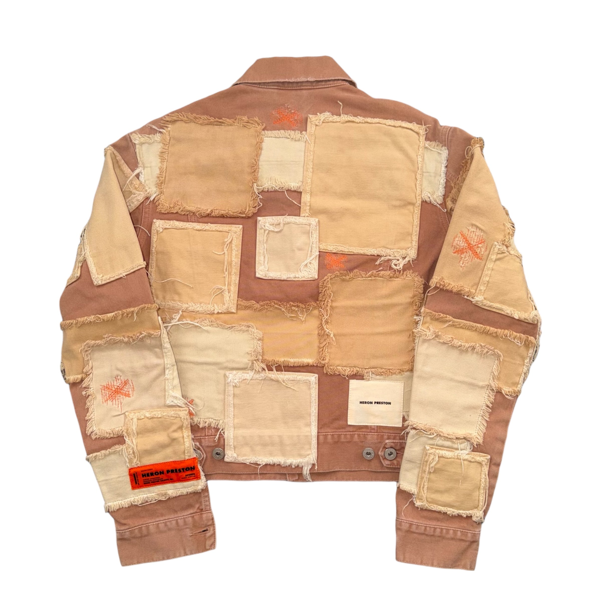 HERON PRESTON PATCHWORK DENIM JACKET