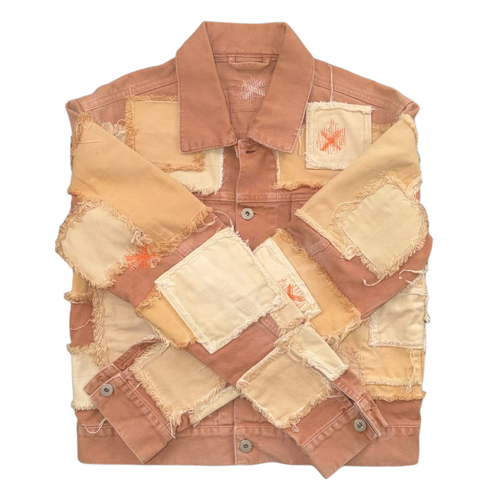 HERON PRESTON PATCHWORK DENIM JACKET