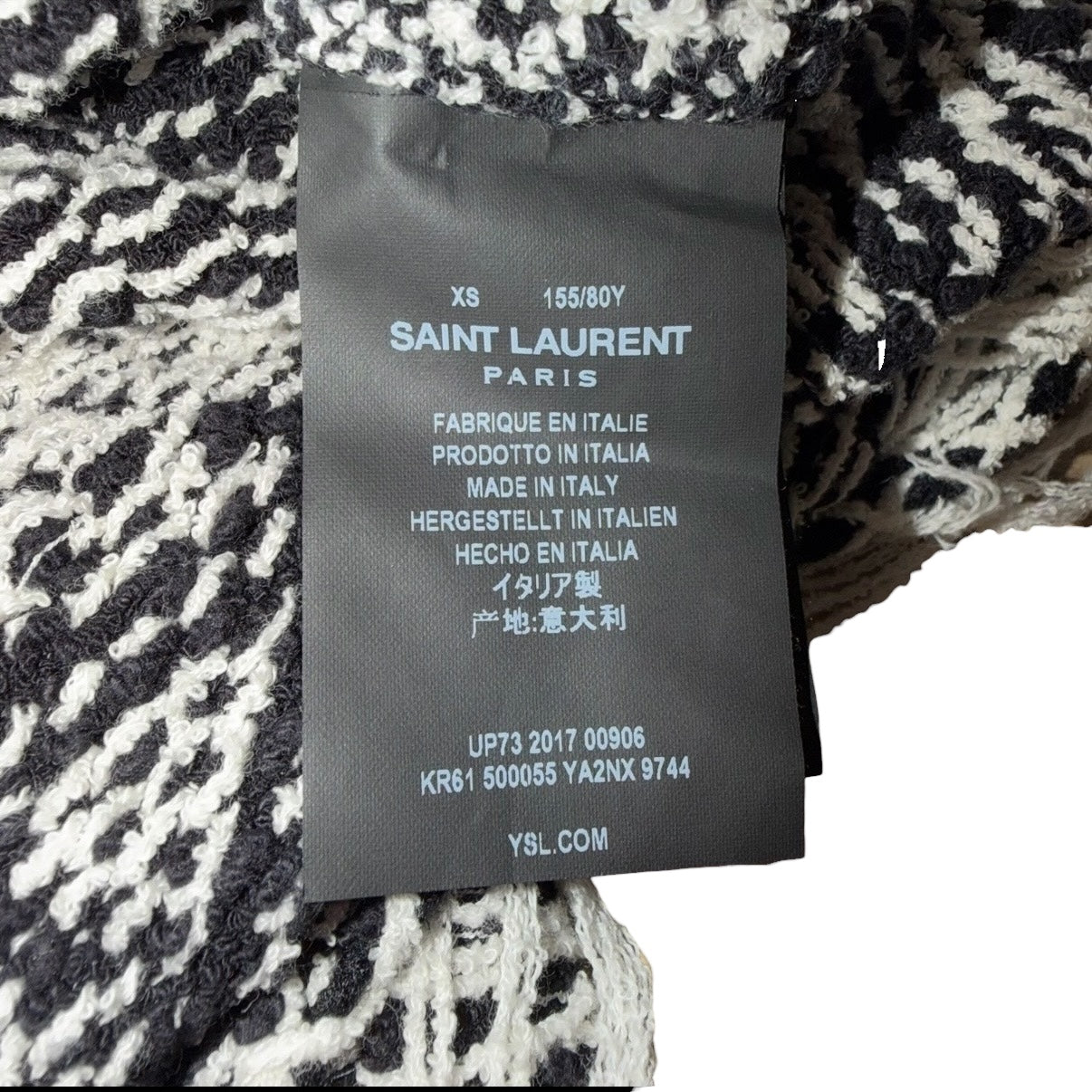 SAINT LAURENT CROP SWEATER