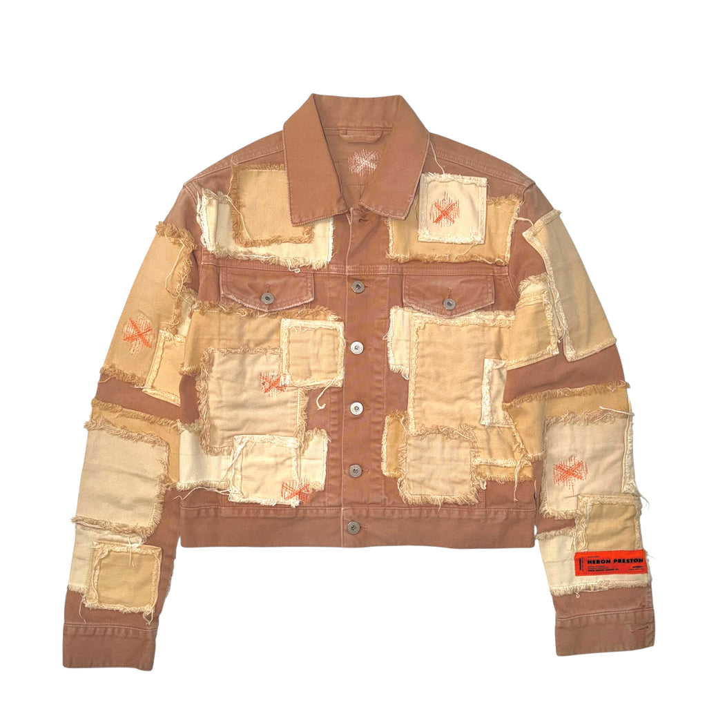 HERON PRESTON PATCHWORK DENIM JACKET