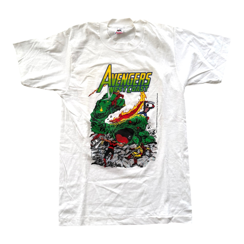 Vintage 90's Avengers West Coast Marvel Comic Images T-Shirt