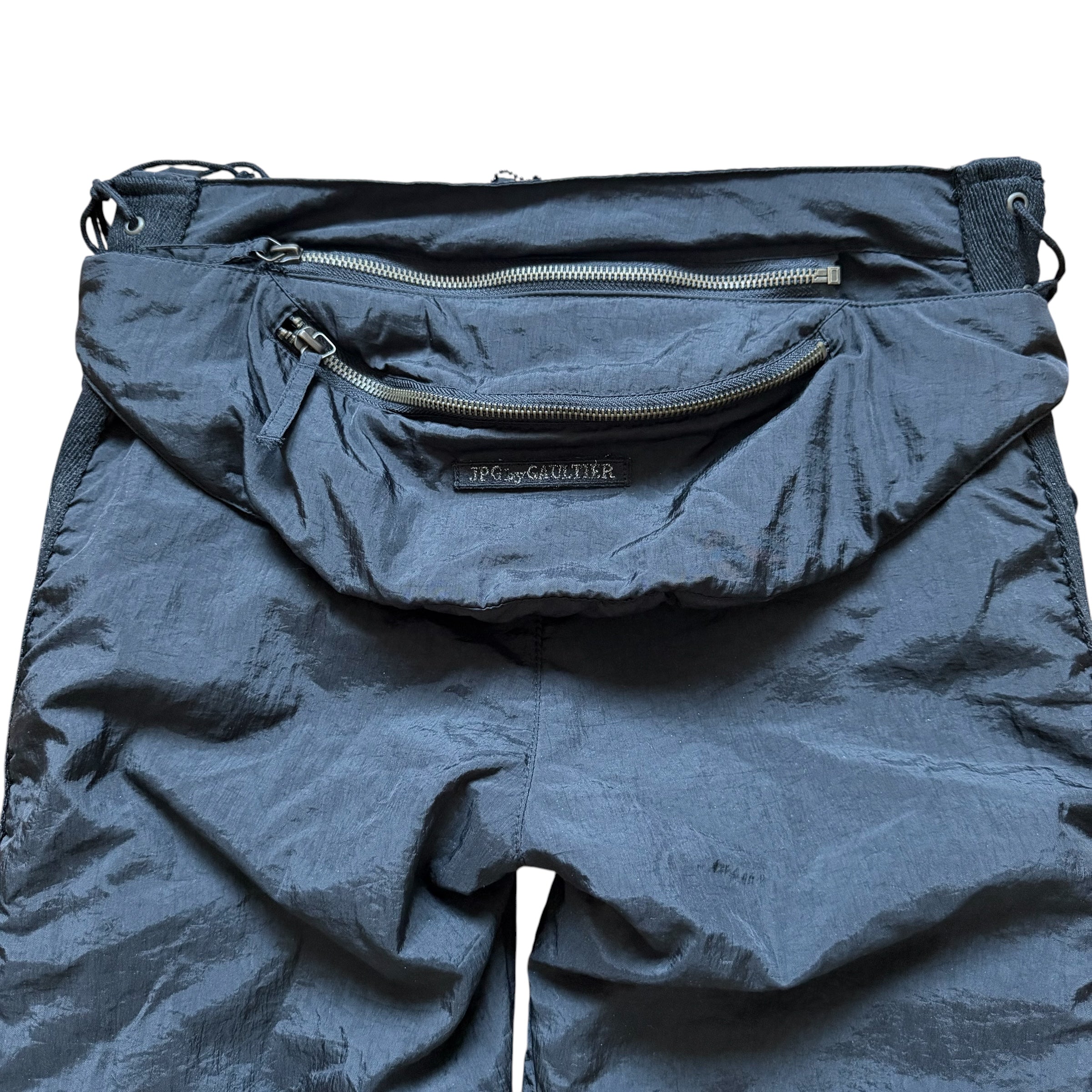 JEAN PAUL GAULTIER VINTAGE NYLON PANTS WITH FANNY PACK