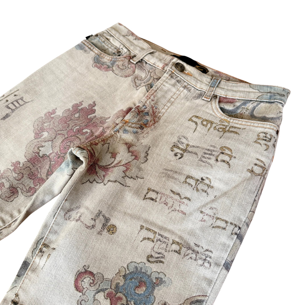 JUST CAVALLI X ROBERTO CAVALLI 2005 "ASIAN FANTASY" DENIM PANTS