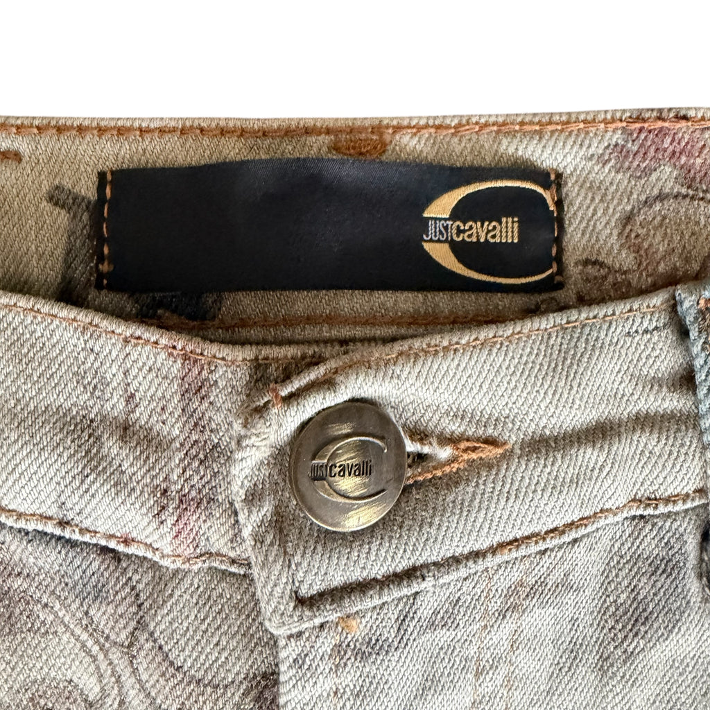 JUST CAVALLI X ROBERTO CAVALLI 2005 "ASIAN FANTASY" DENIM PANTS