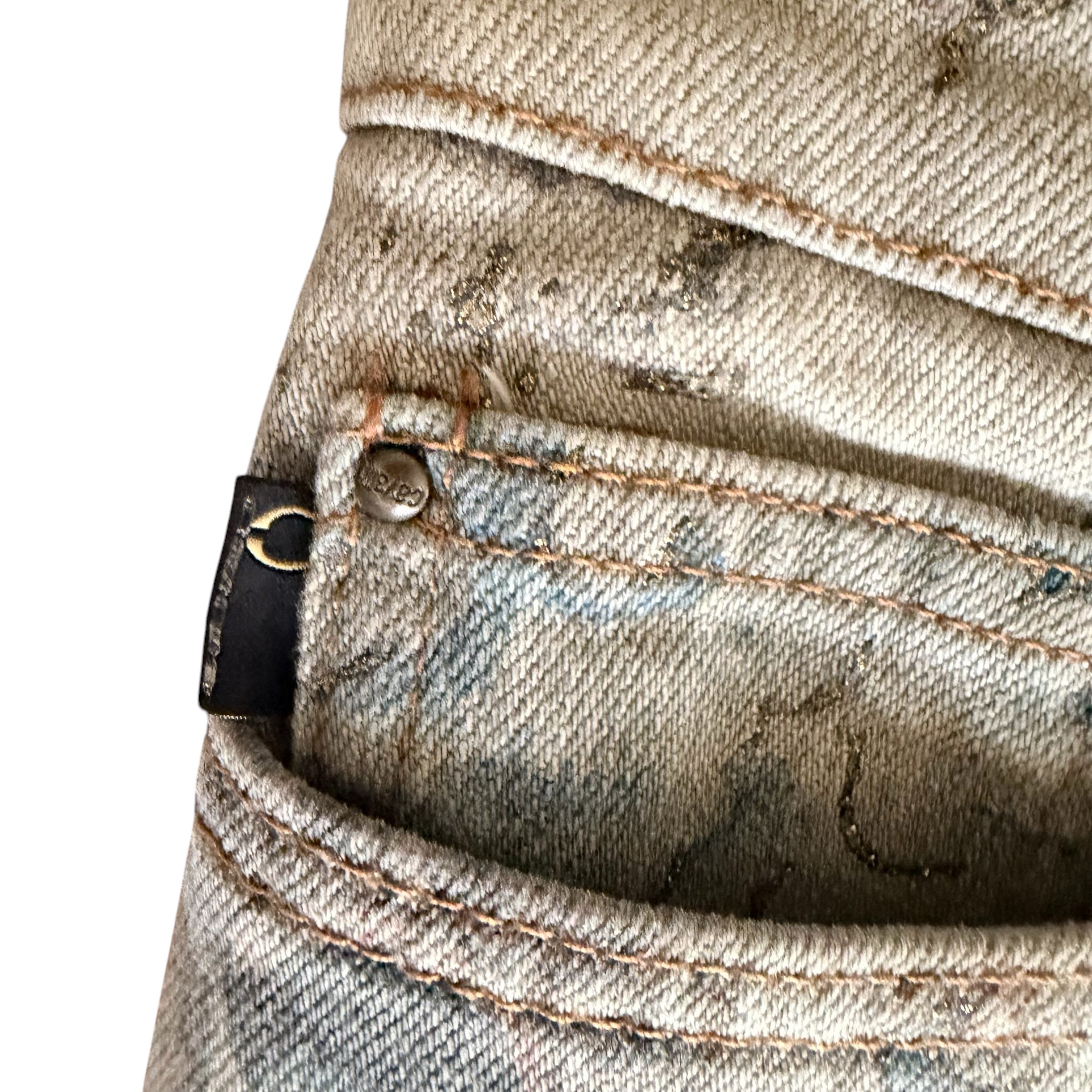 JUST CAVALLI X ROBERTO CAVALLI 2005 "ASIAN FANTASY" DENIM PANTS