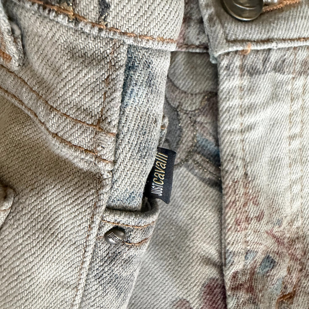 JUST CAVALLI X ROBERTO CAVALLI 2005 "ASIAN FANTASY" DENIM PANTS