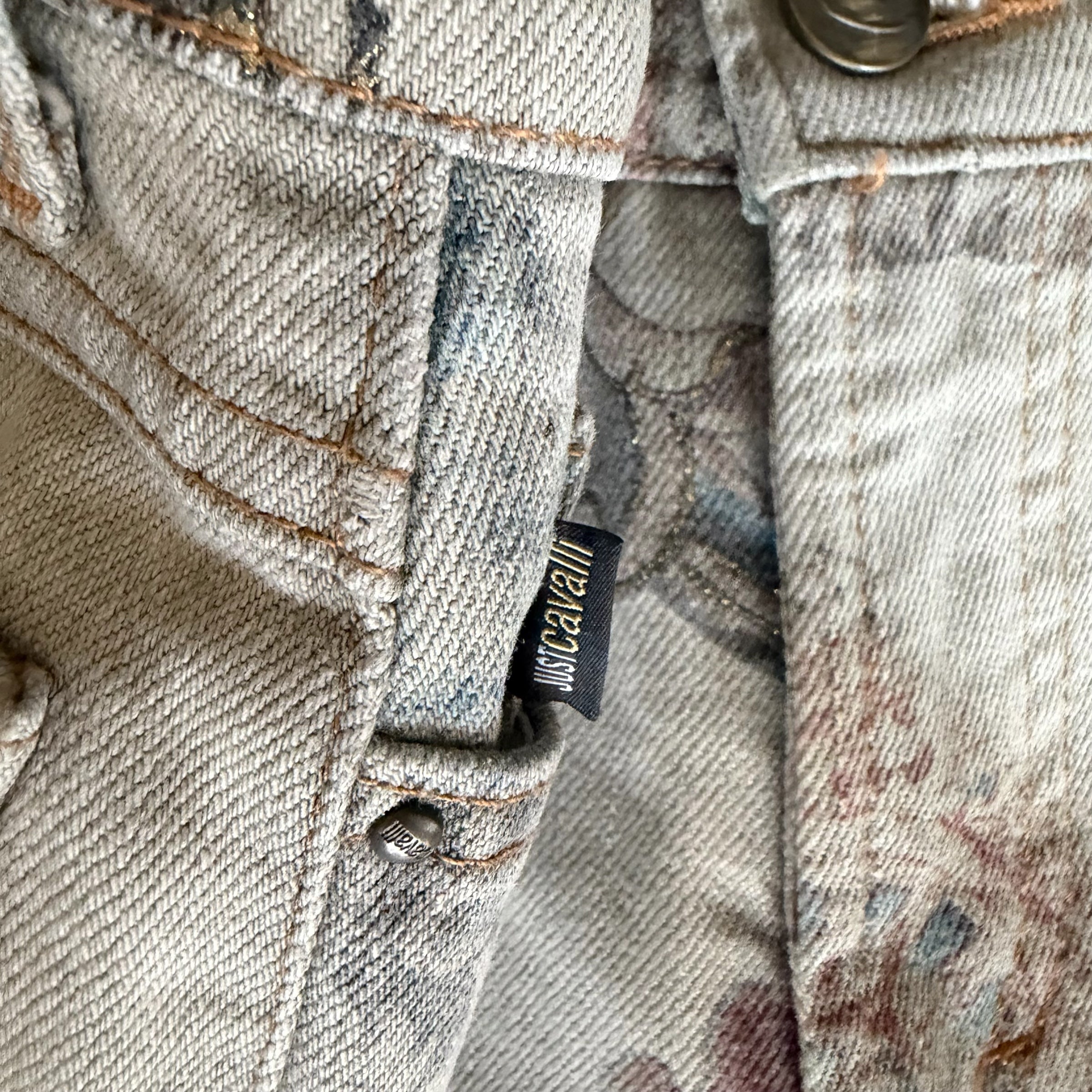 JUST CAVALLI X ROBERTO CAVALLI 2005 "ASIAN FANTASY" DENIM PANTS